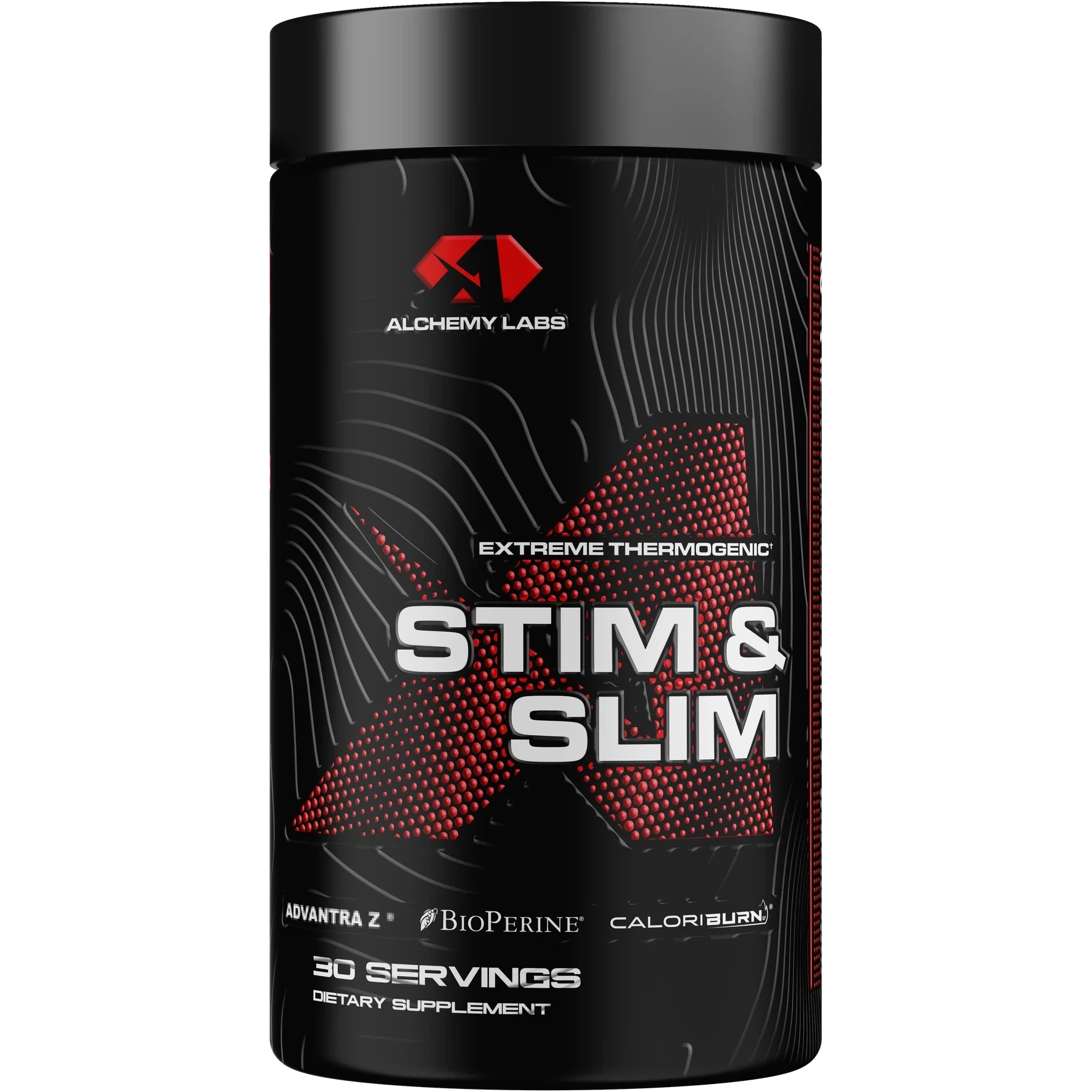 Alchemy Labs STIM & SLIM - Premium Weight Management Supplement for Men & Women - Natural Energy Booster & Appetite Control - Supports Healthy Metabolism & Fat Burning - Perfect for Workout, Fitness & Daily Wellness Routine
