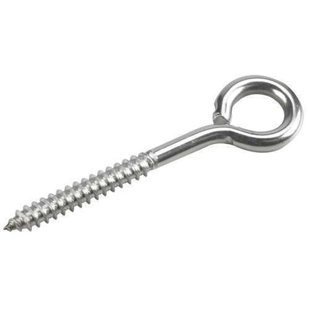Heavy Duty Eye Bolt Lag Screw 6 Inch x 5/16 Inch Zinc Plated - Perfect for Hanging, Lifting & Securing Outdoor Equipment