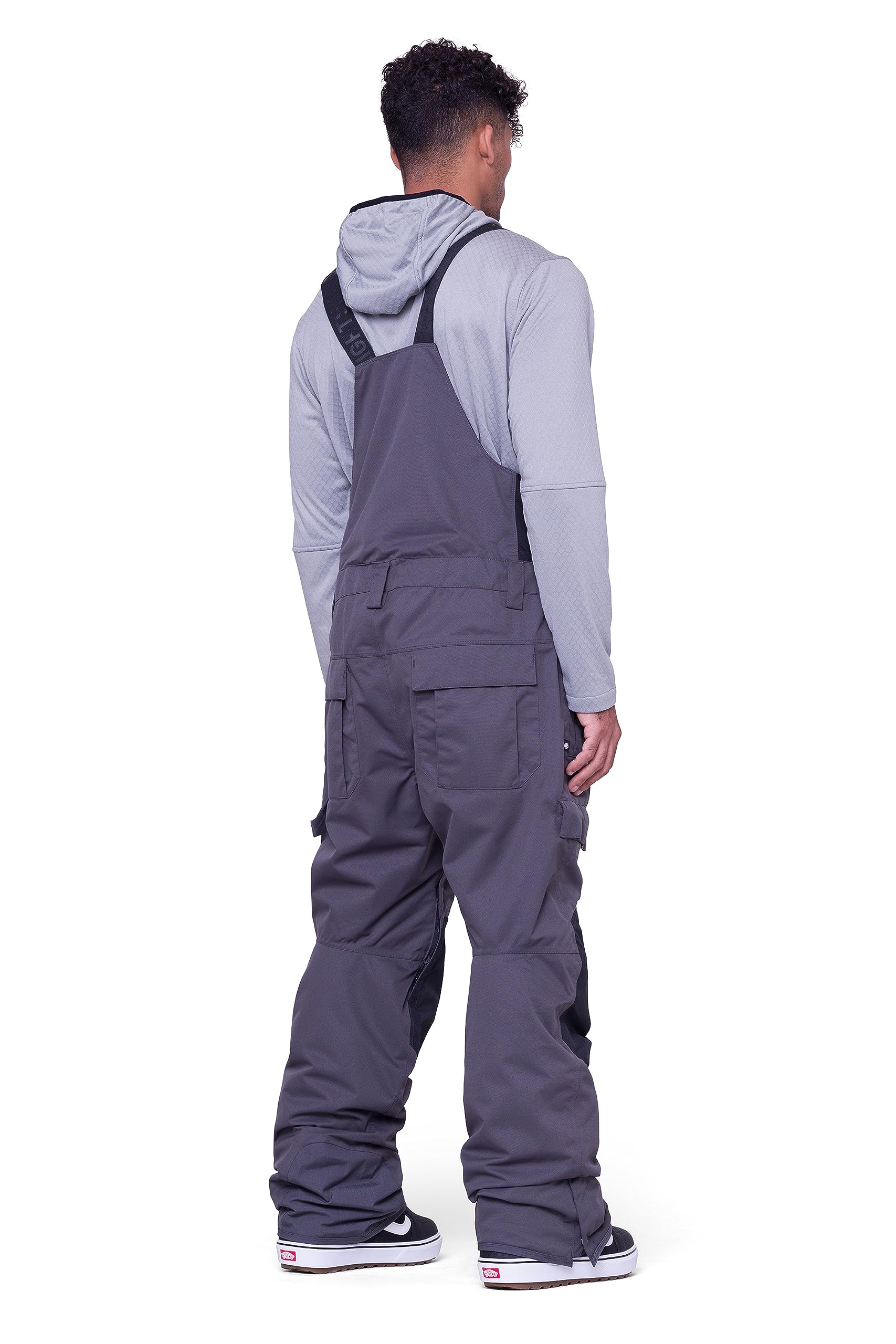 686 Men's Hot Lap Insulated Snow Bibs - Waterproof & Weather-Resistant Ski Pants for Cold Weather - Perfect for Skiing, Snowboarding & Winter Outdoor Activities