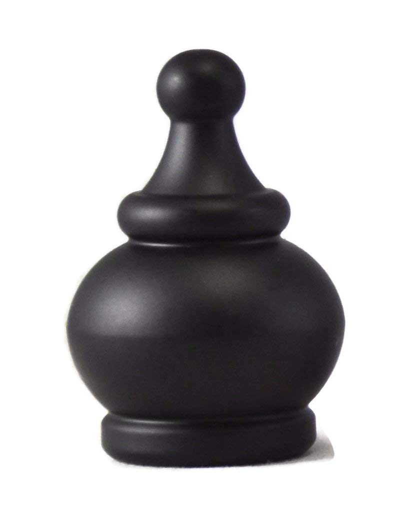 Urbanest Crown Lamp Finial - 2 Inch Tall Black Metal Finial for Chandeliers & Table Lamps | Elegant Lighting Decoration for Living Room, Bedroom & Dining Room