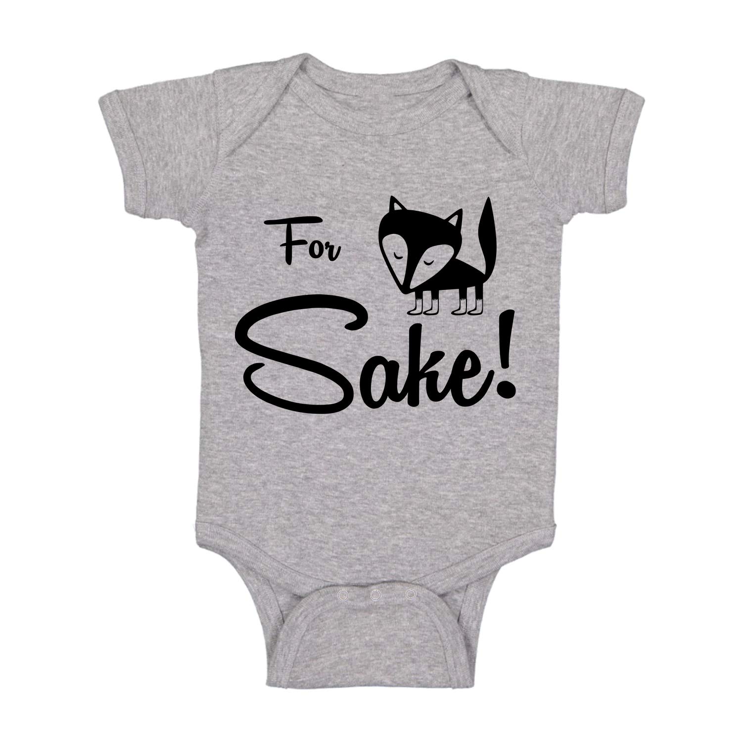 Funny Baby Bodysuit - Cute Newborn Romper for Boys & Girls | For Fox Sake Design | Perfect for Playtime & Photo Shoots