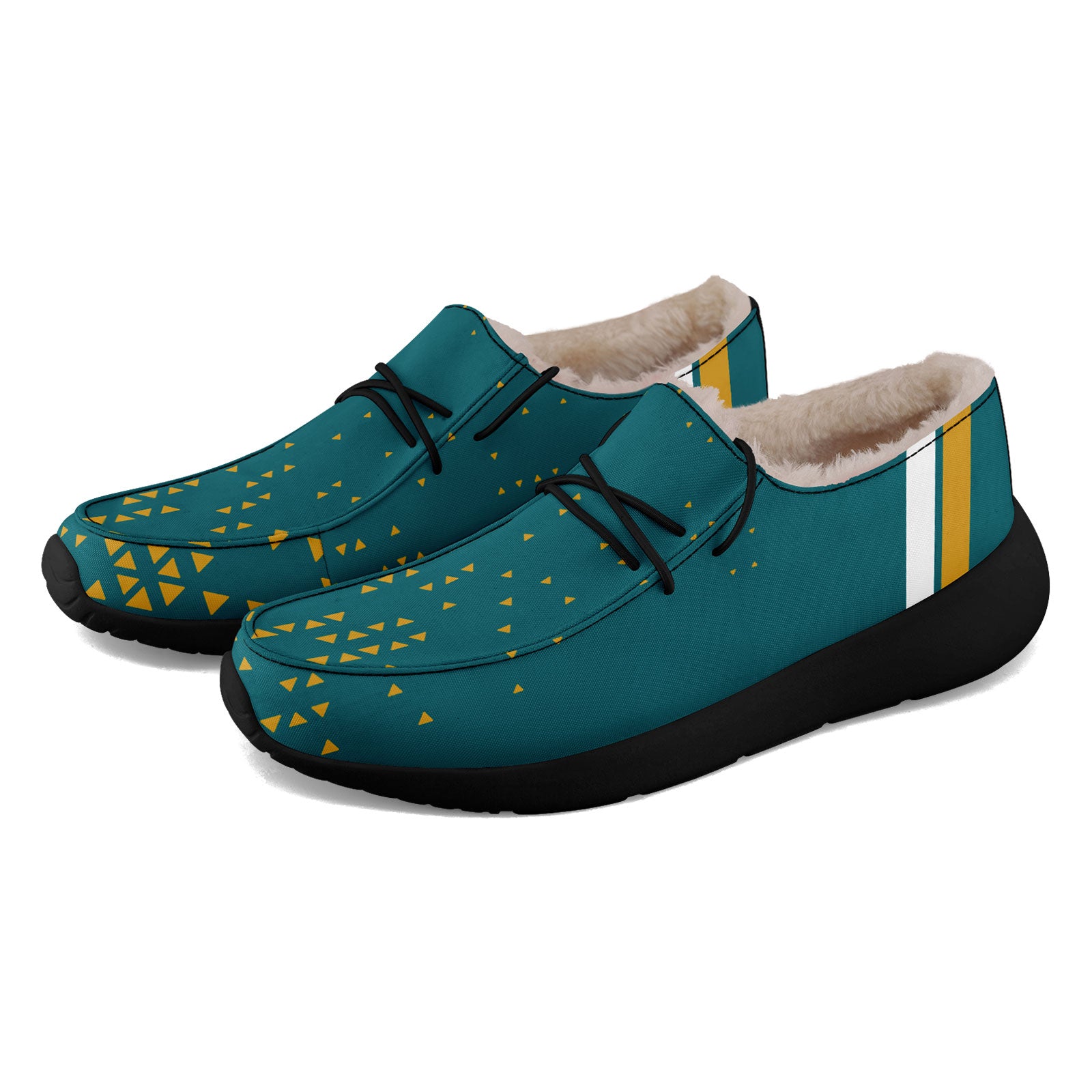 Custom Green & Yellow Jacksonville Personalized Sneakers - FN042 D020279 Size 16 | Trendy Casual Shoes for Walking, Running & Streetwear Fashion