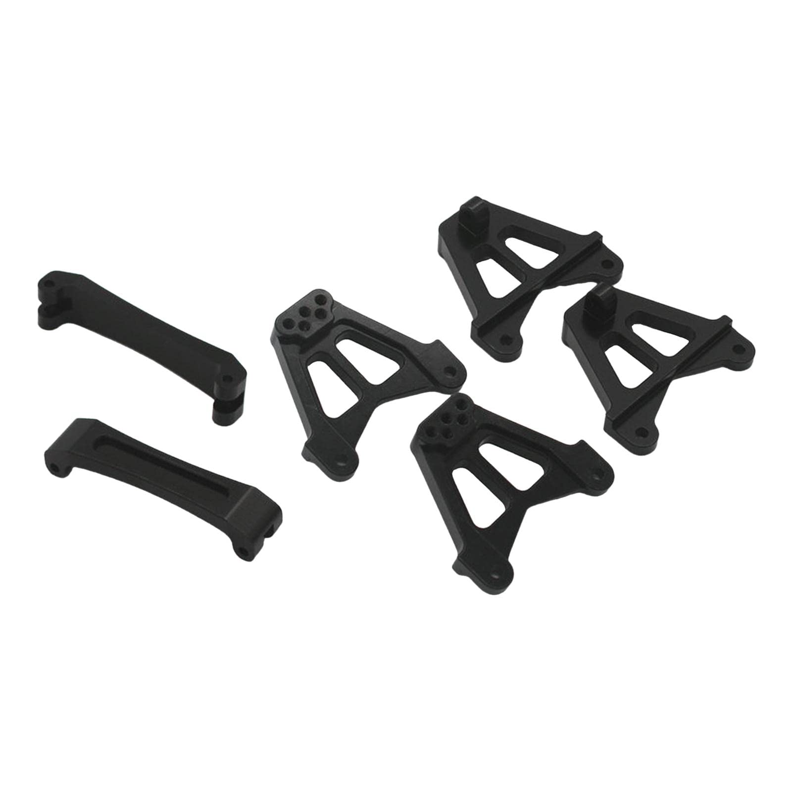 SM SunniUp Front & Rear Shock Tower Mounts for RC Crawler Cars - Heavy Duty DIY Upgrade Parts (Black) - Perfect for Off-Road Trails & Rock Crawling Adventures