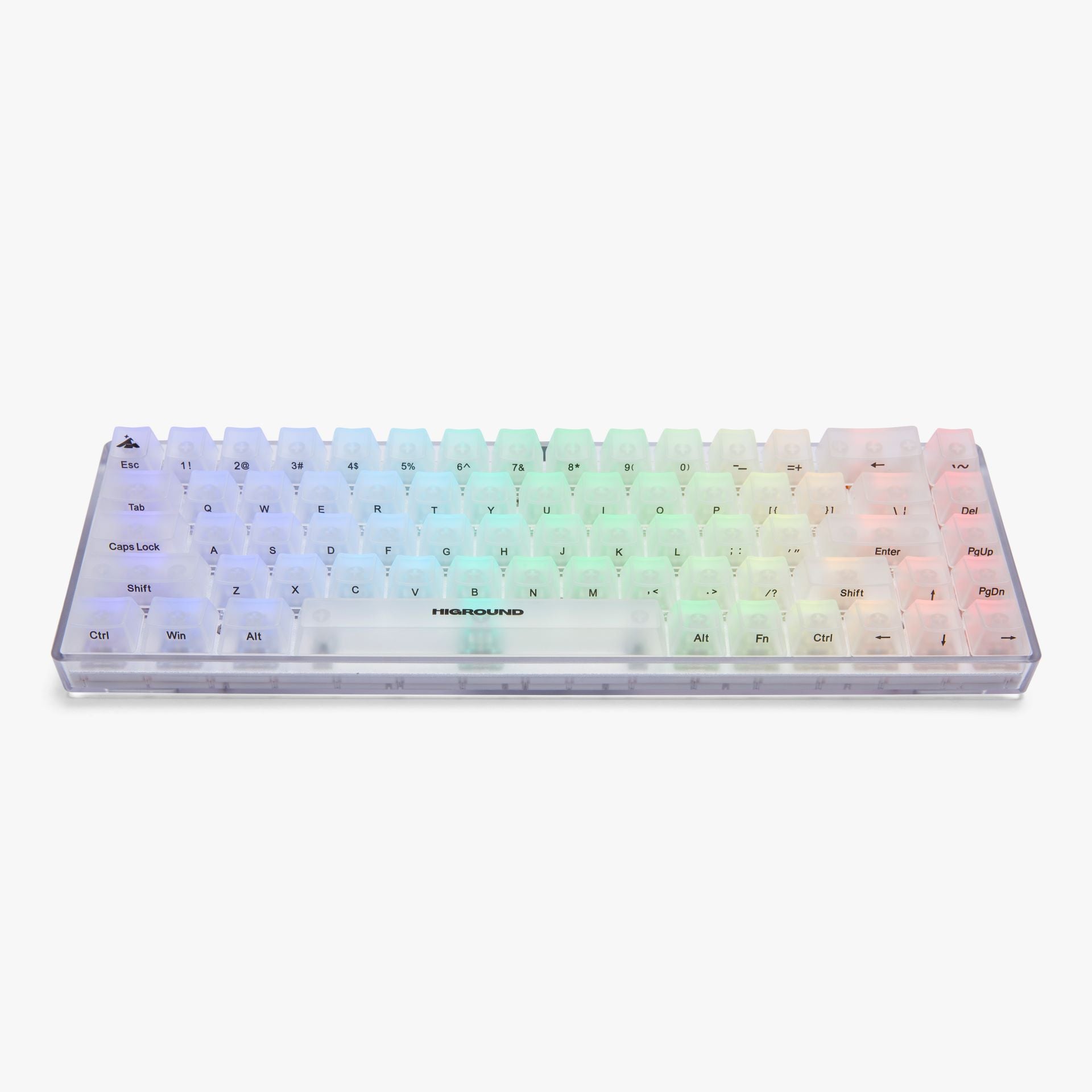 Higround Basecamp 65% Mechanical Gaming Keyboard with OPAL Silent Glacier Switches - Compact 65% Layout for PC, Mac, Gaming & Office Typing