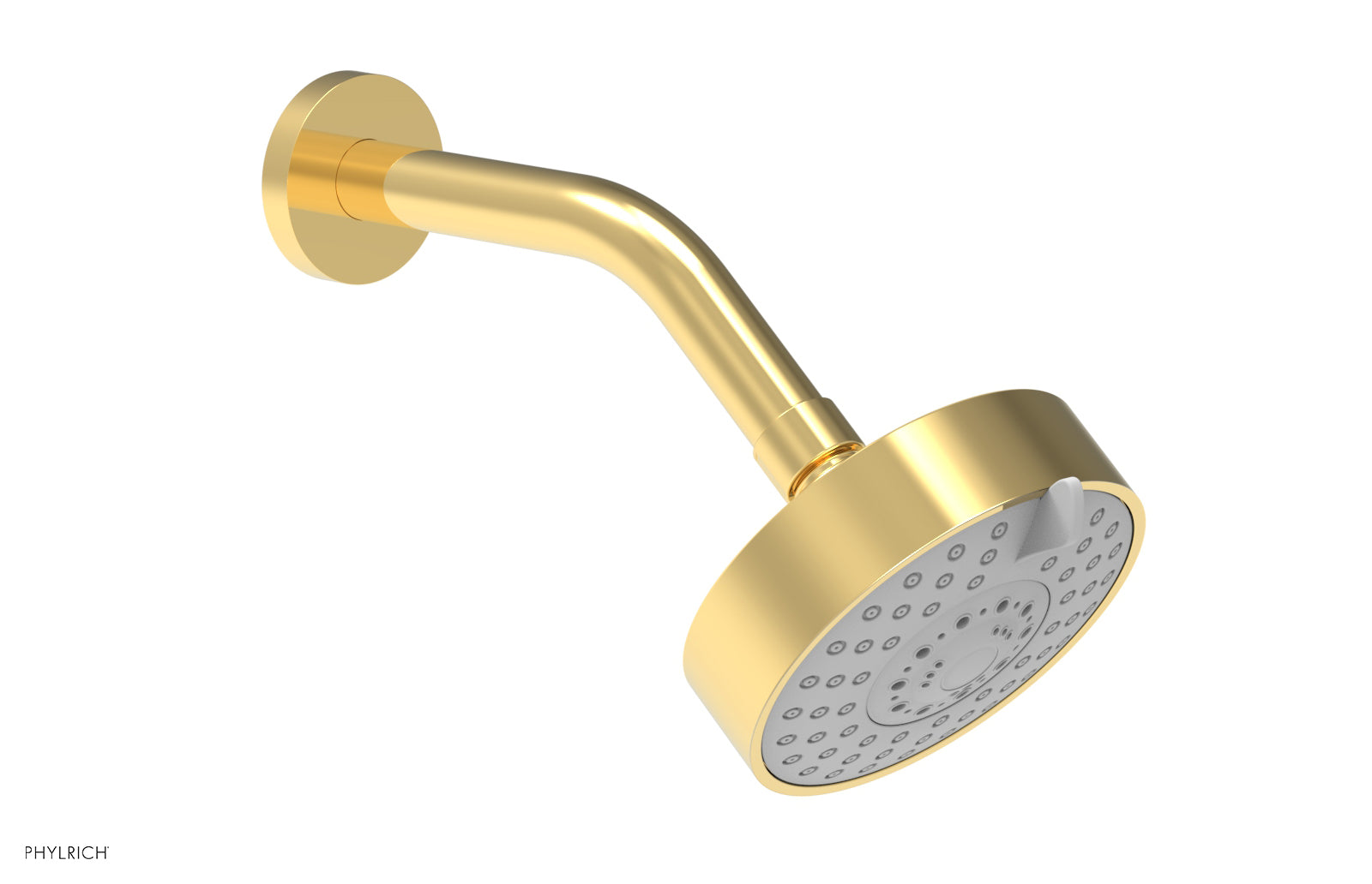 4 1/2 Inch Modern Rainfall Shower Head with 3 Spray Modes - High Pressure Water Saving Bathroom Fixture for Spa-Like Shower Experience