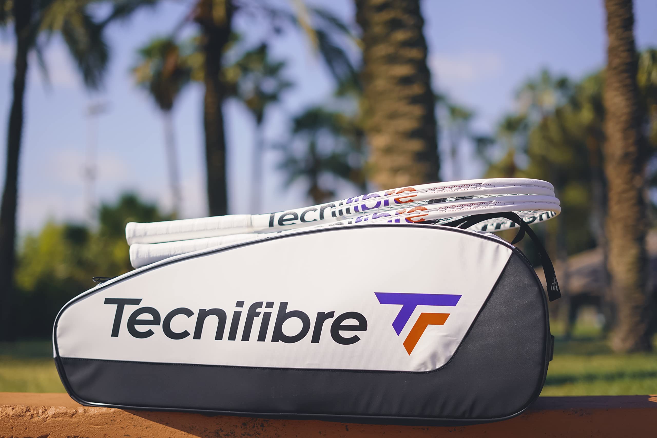 Tecnifibre Tour Endurance Tennis & Squash Bag - Waterproof UV-Resistant Sports Bag (RS, White, Navy) for Tennis, Squash & Gym - RackPack, 15R, 12R, 6R & Backpack Options
