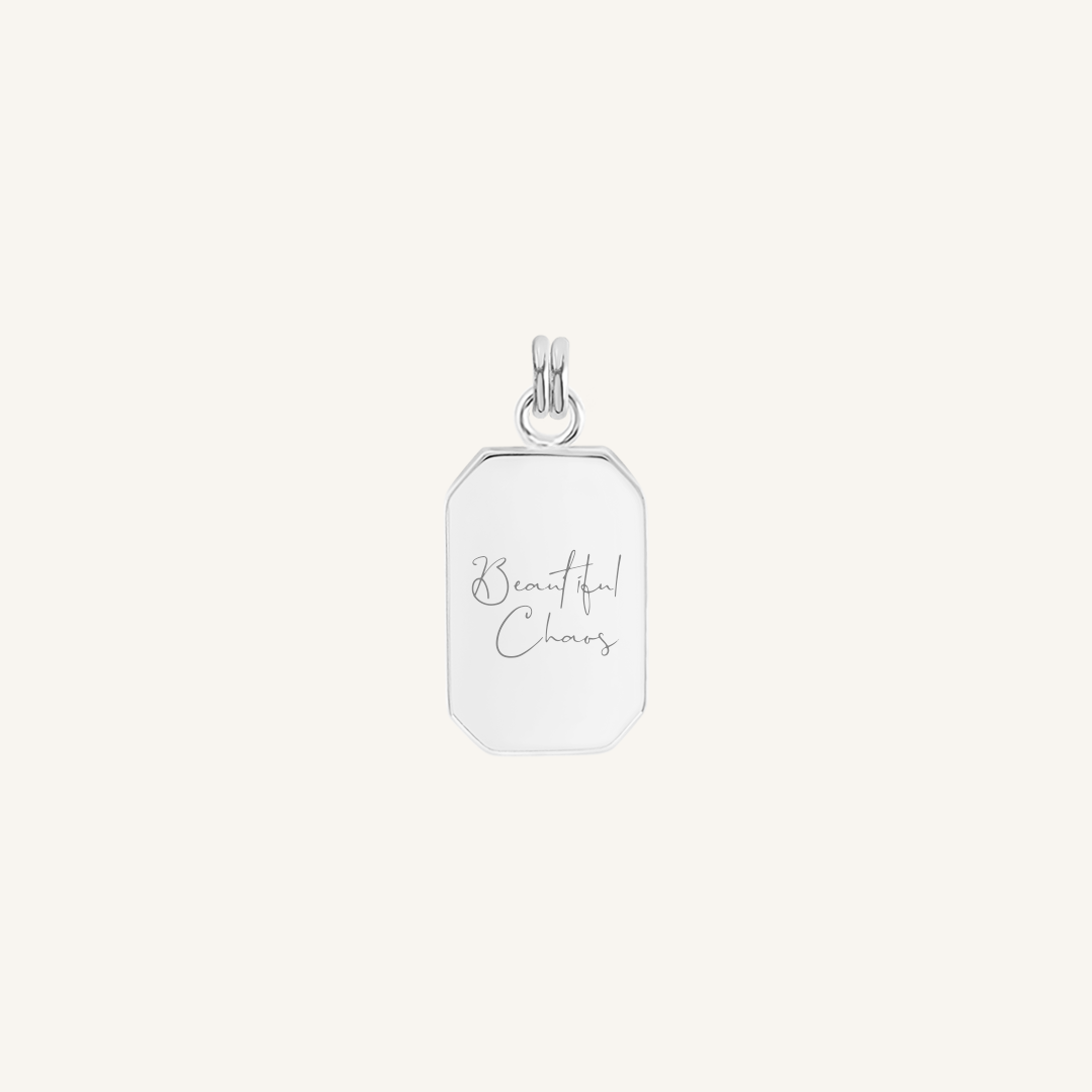 Etch Empower Charm Necklace - Jessica Urlichs Inspired Jewelry for Women | Perfect for Everyday Wear, Gifts & Special Occasions