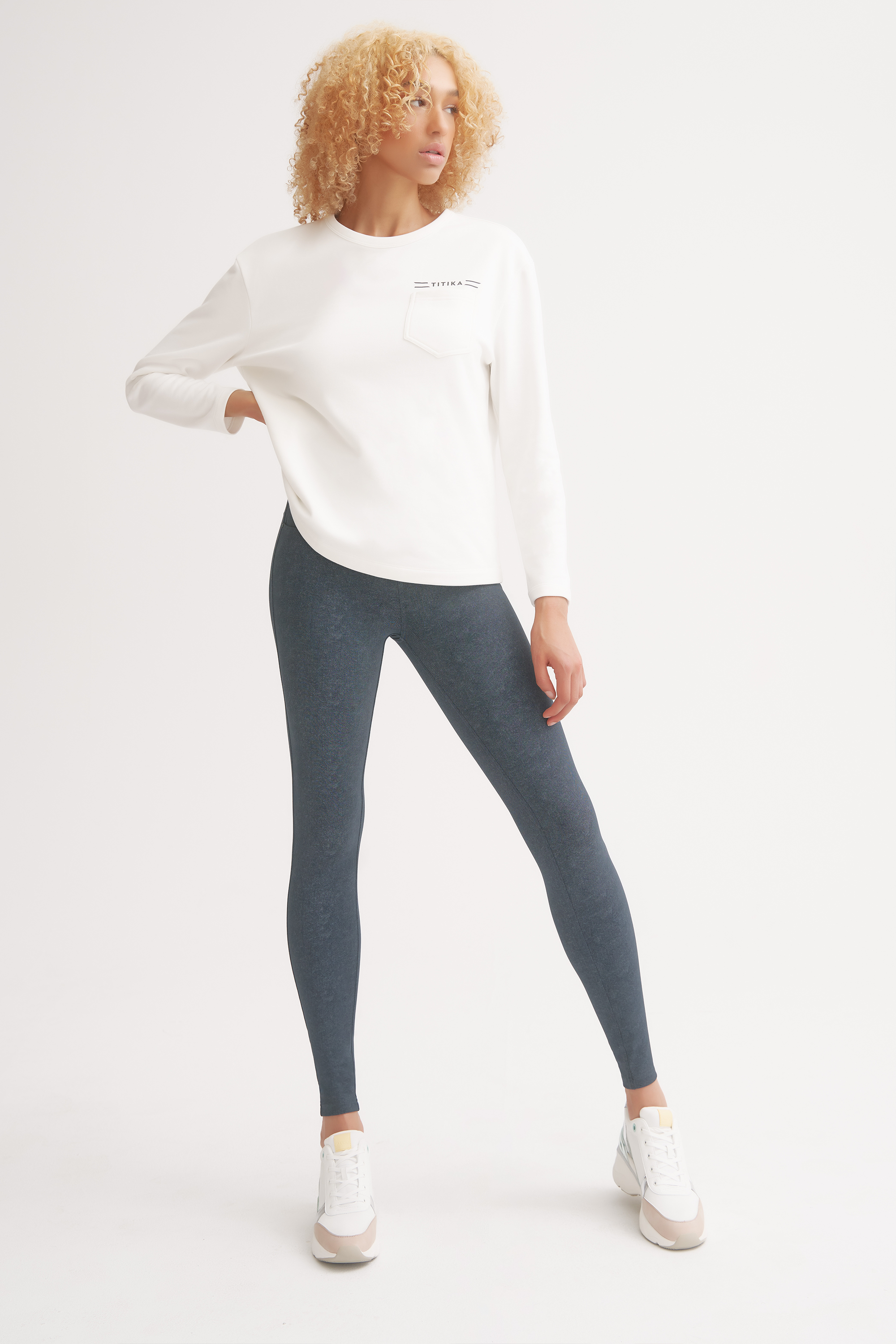 Essential Ivory Pocketed Sweater for Women - Cozy Knit Pullover with Pockets - Perfect for Fall & Winter Layering, Office Wear, and Casual Outfits