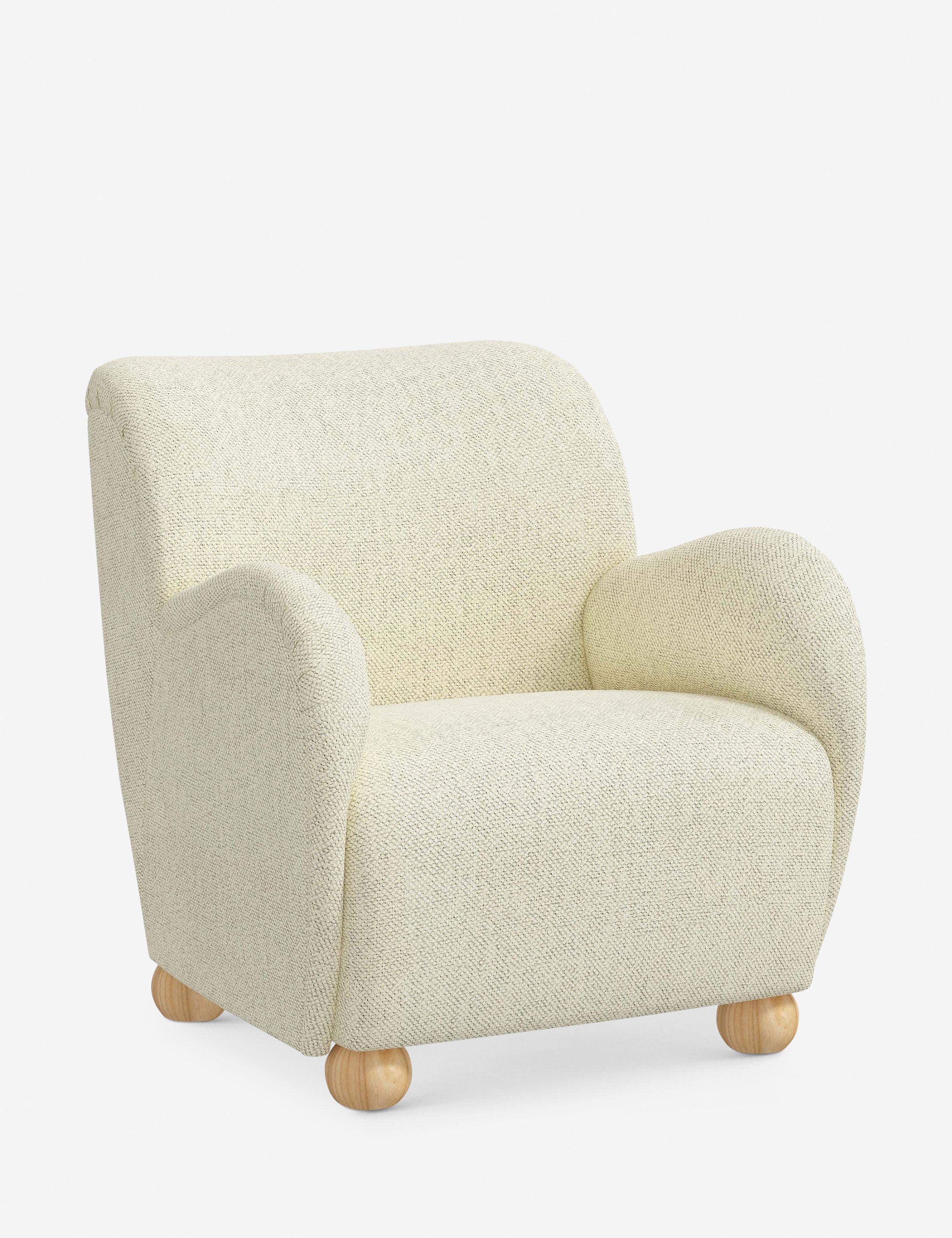 Baird Accent Chair - Modern Upholstered Lounge Chair for Living Room, Bedroom & Office - Stylish Comfortable Reading Chair with Solid Wood Legs - Perfect for Relaxing, Reading & Decorating