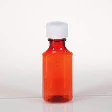 6 oz Amber Child Resistant Prescription Pharmacy Bottles - 100/Case Oval Plastic Medicine Containers for Liquid Medications | Perfect for Home Pharmacy Organization, Prescription Storage & Travel Medicine Kits
