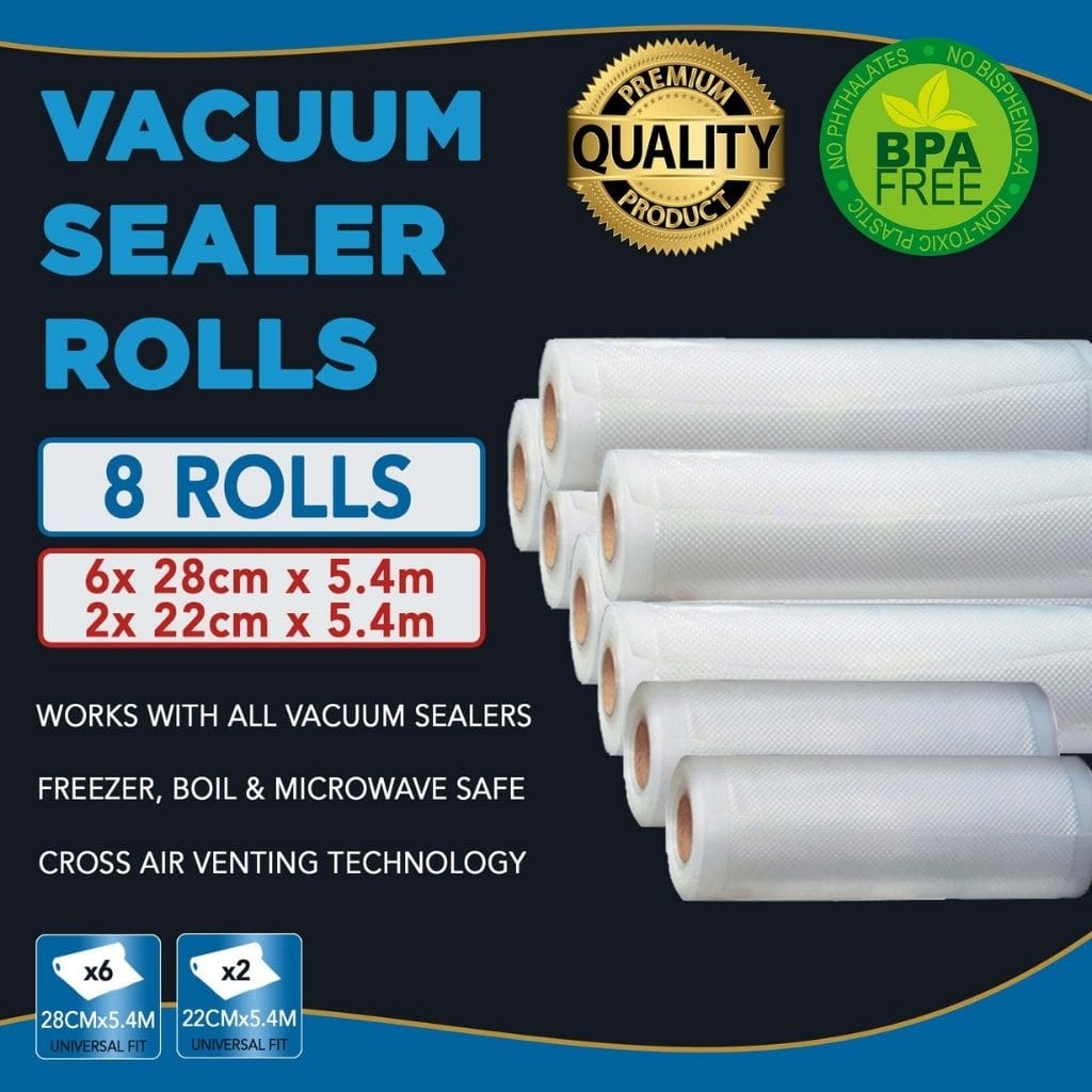 Premium Vacuum Sealer Rolls - 8 Pack (11