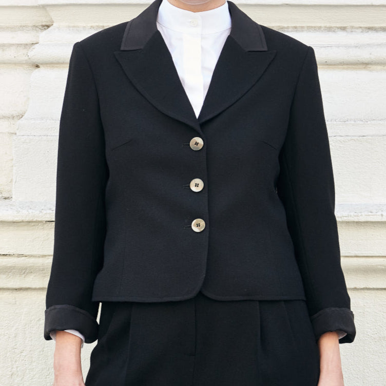 Jennifer Tailored Wool Crepe Jacket for Women - Elegant Blazer for Office, Business & Formal Occasions | Professional Workwear & Career Outfits