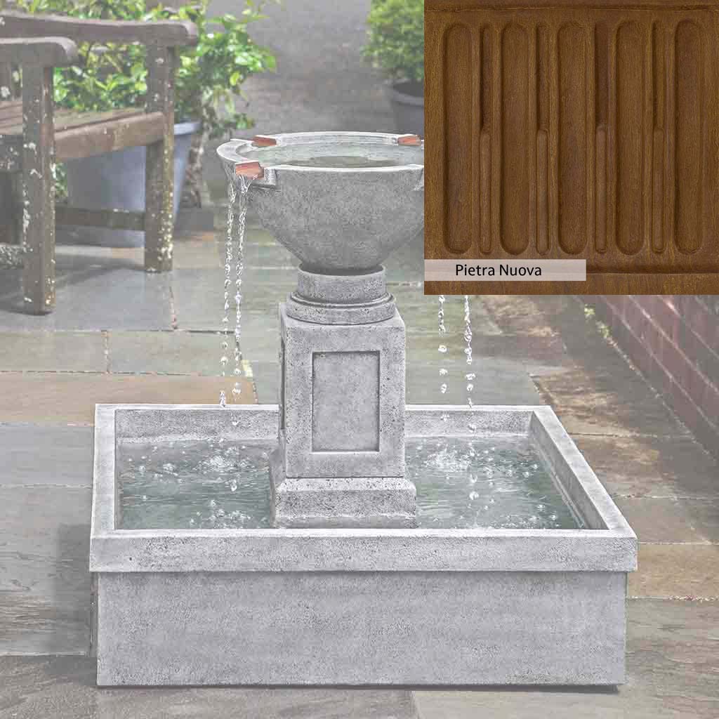 Campania International Rittenhouse Outdoor Garden Fountain - Classic Tiered Water Feature for Patio, Yard, and Landscape Decor