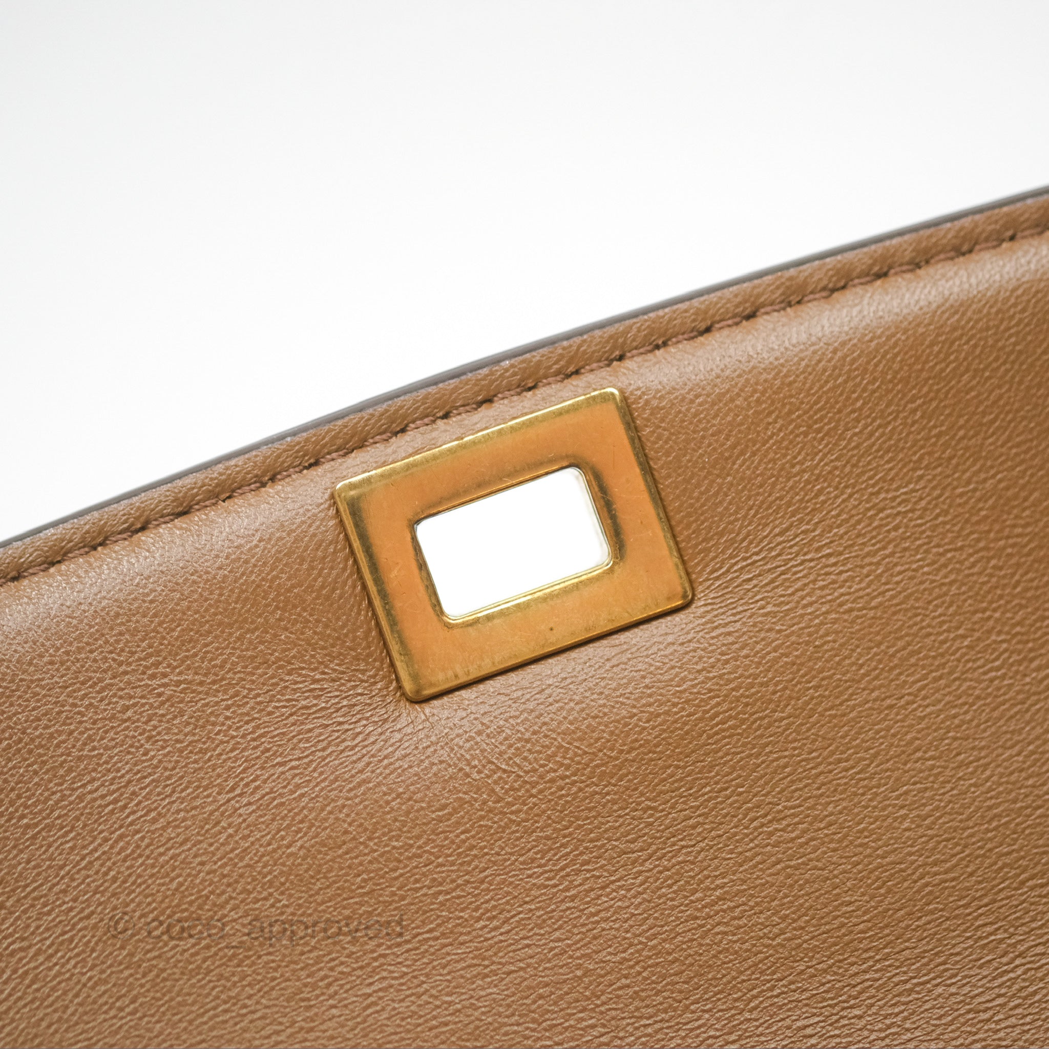Celine Teen Classic Box Bag in Caramel Box Calfskin Leather - Perfect for Work, Travel & Everyday Luxury
