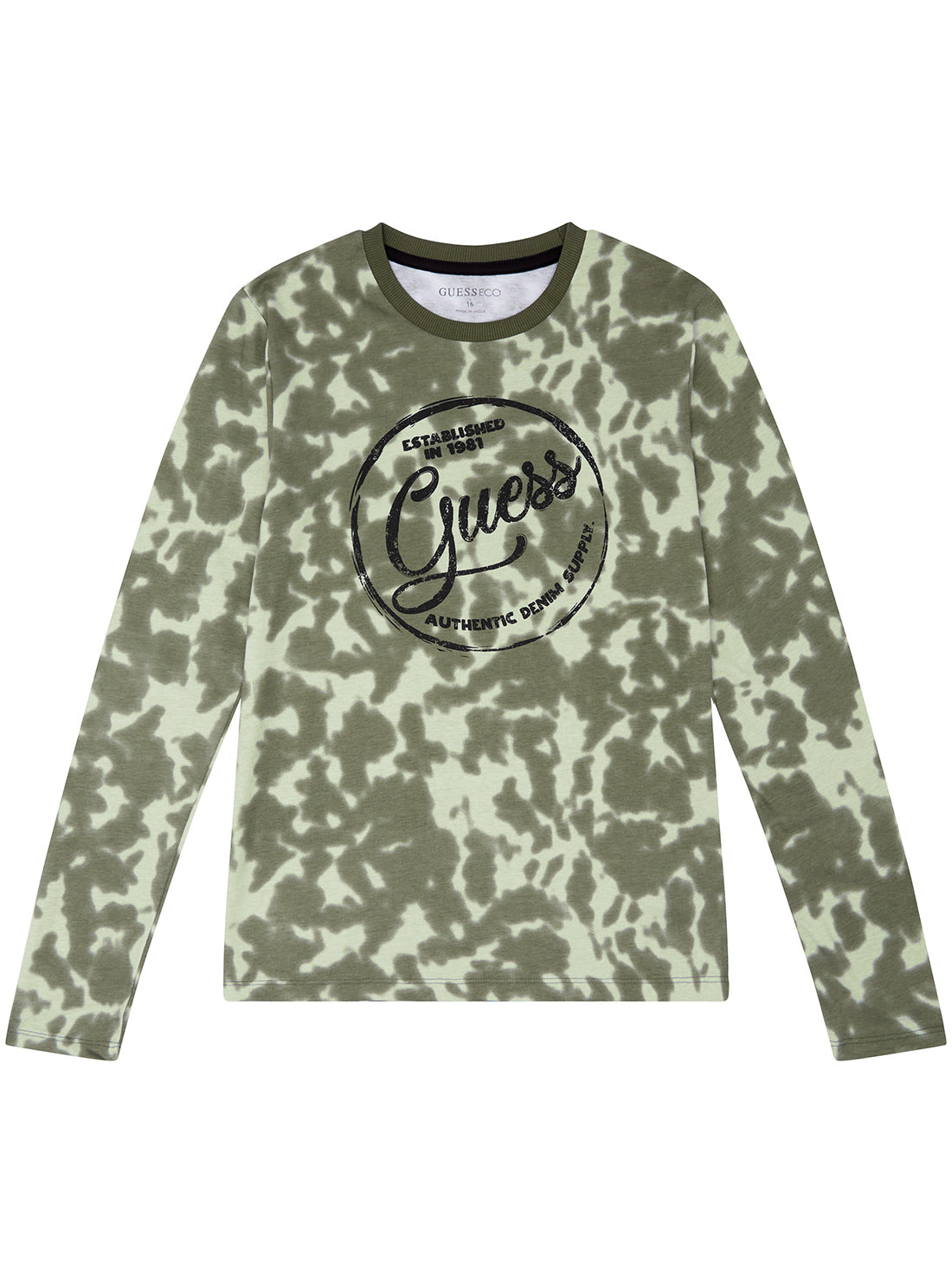 Eco-Friendly Green Long Sleeve T-Shirt for Men & Women (Sizes 7-16) - Perfect for Casual Wear, Outdoor Activities & Layering
