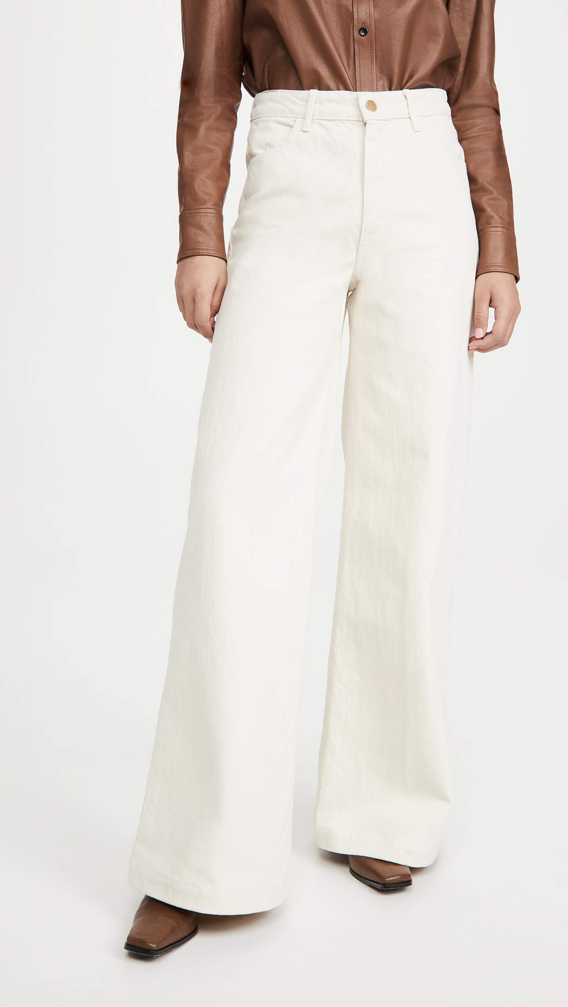 Women's High Rise Wide Leg Jeans - Stretchy Comfort Denim Pants for Casual & Work Outfits | Trendy Plus Size & Petite Options Available