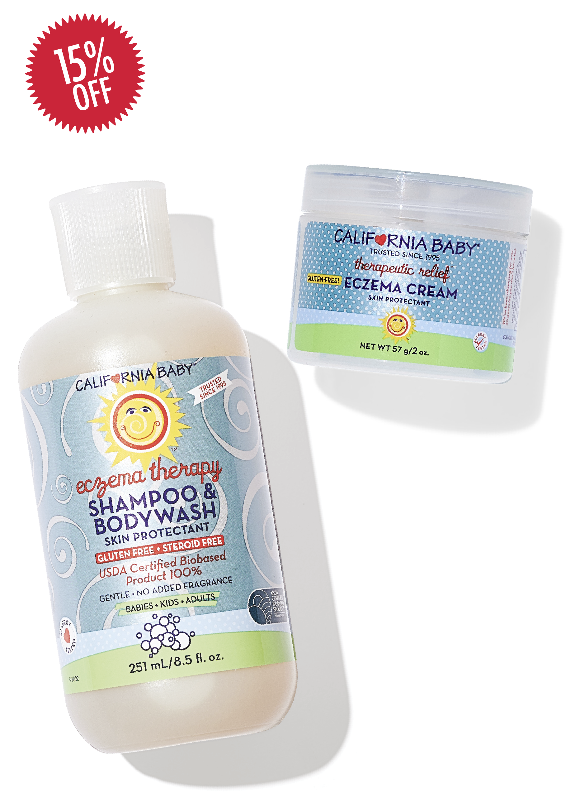 Best Eczema Cream & Body Wash Bundle for Dry, Itchy Skin Relief – Soothe & Hydrate Sensitive Skin – Perfect for Adults & Kids with Dermatitis or Psoriasis