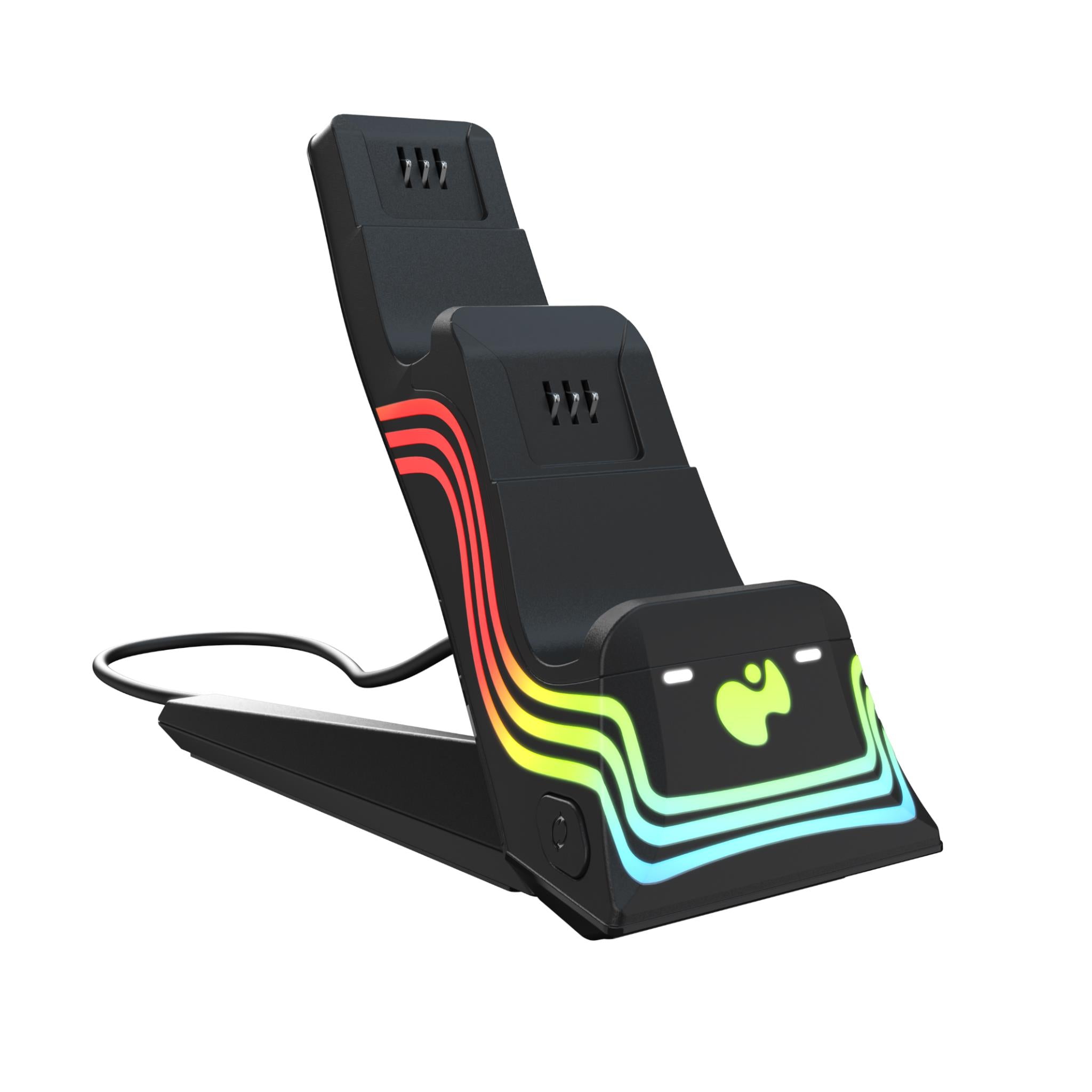 Afterglow Wave Dual Charger for Xbox Series X/S - Fast Charging Station with LED Indicators (Black) - Perfect for Gaming Sessions & Multiplayer Setups