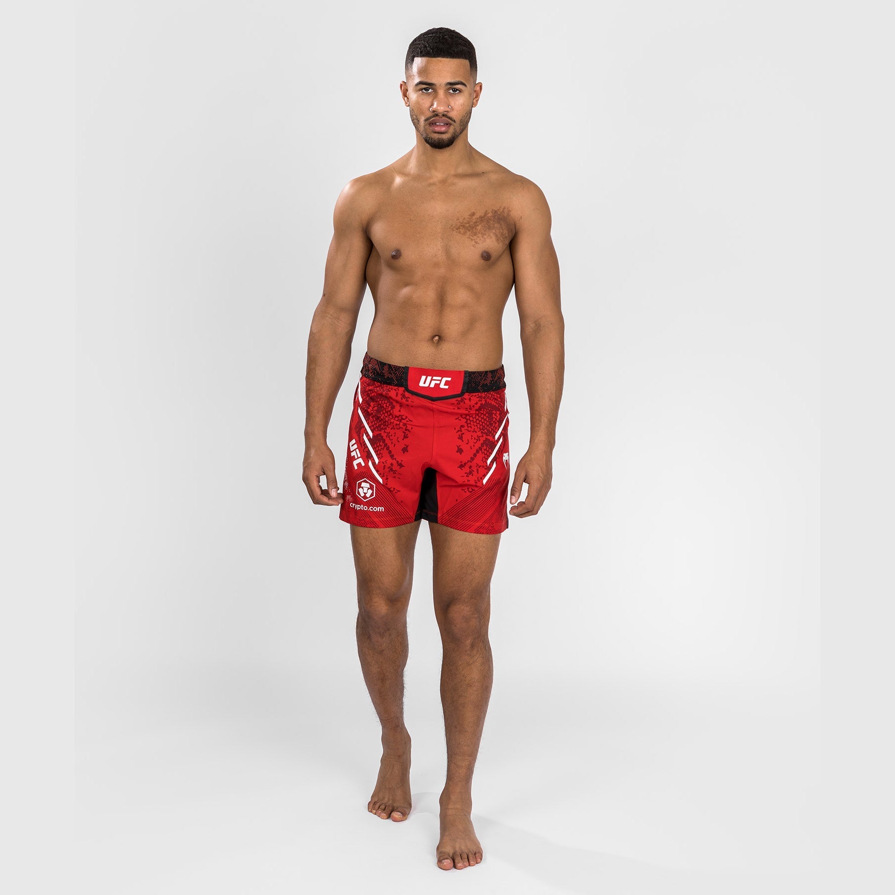 Venum UFC Adrenaline Personalized Authentic MMA Fight Shorts for Men - Red Performance Training Shorts for Boxing, MMA & Gym Workouts