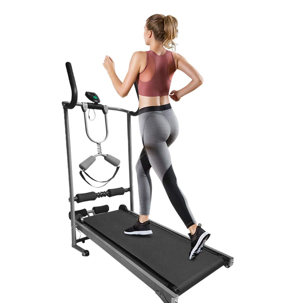 Portable Folding Bed for Adults - Shock-Absorbing Mechanical Walking Machine with Dual Armrests | Perfect for Home Care, Rehabilitation & Elderly Mobility Assistance