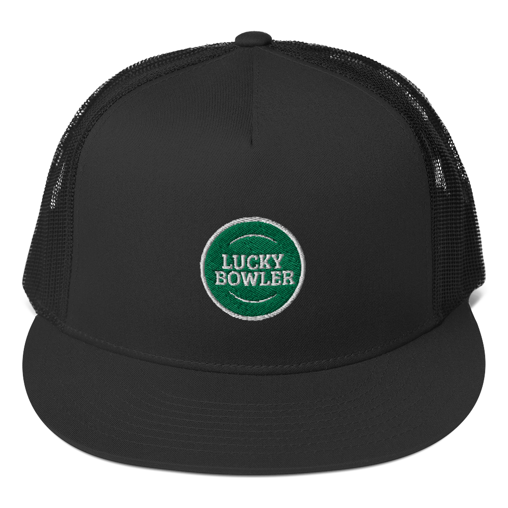 Lucky Bowler Trucker Hat - Stylish Adjustable Baseball Cap for Men & Women - Perfect for Outdoor Activities, Sports, and Casual Wear