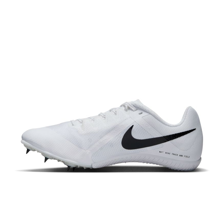 Unisex Nike Zoom Rival Multi Running Shoes - White/Black/Metallic Silver | Lightweight & Cushioned for Track, Cross Country & Everyday Training | Perfect for Sprinters & Long-Distance Runners