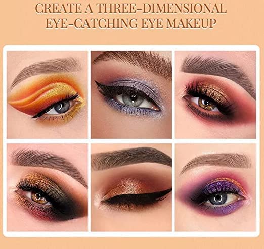 FOZZBY 18-Color Travel Eyeshadow Palette with Brush - Highly Pigmented, Shimmer & Matte Pressed Powder for Professional Eye Makeup | Perfect for Travel, Parties & Daily Use