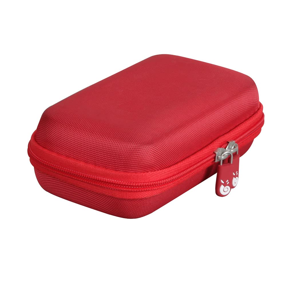 Hermitshell Protective Travel Case for EASEGMER Kids Handheld Game Console - Shockproof Portable Storage Bag for Nintendo Switch Lite/OLED (Red) - Perfect for Travel, School & Outdoor Gaming Protection