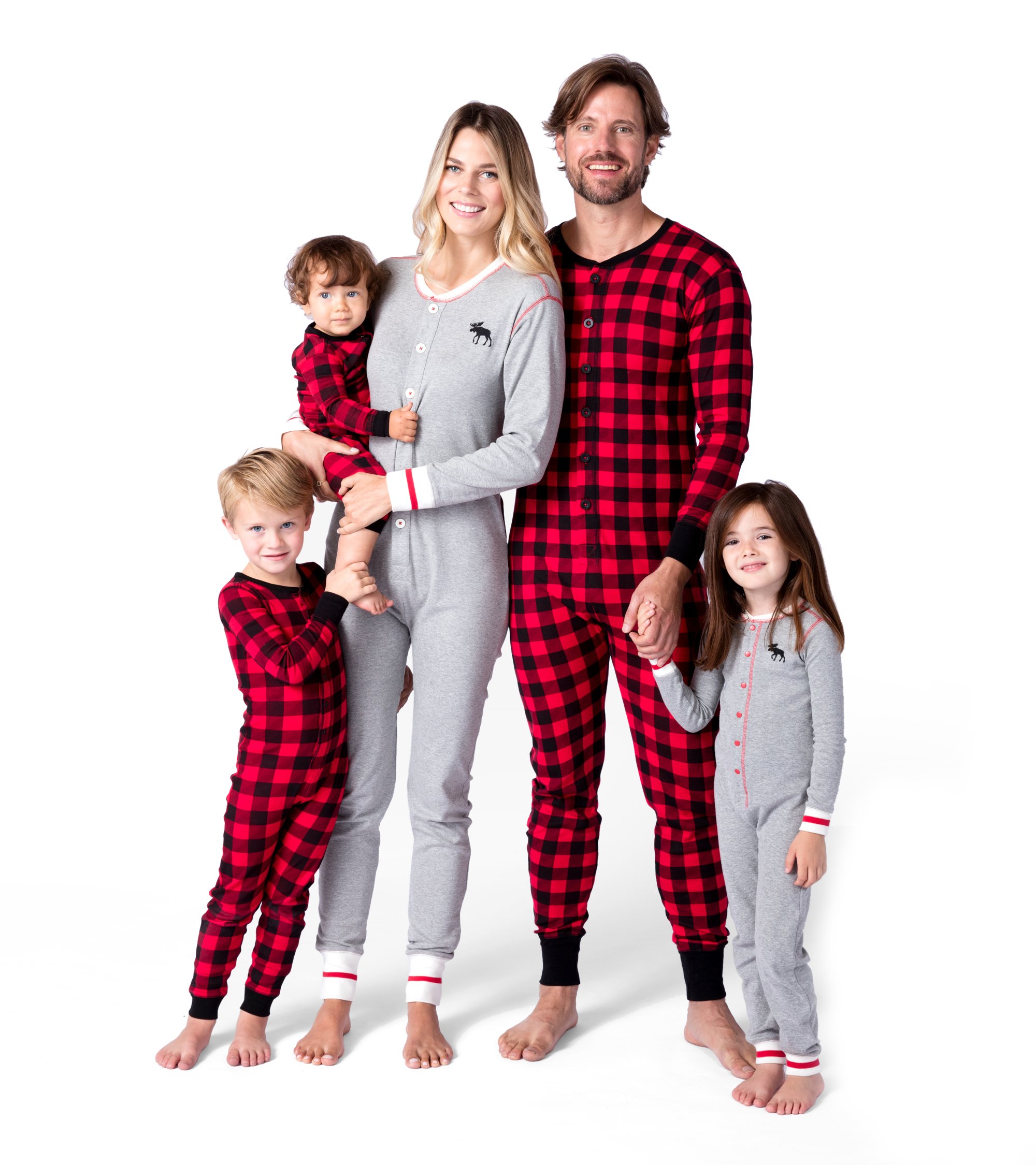 Hatley Women's Moose Family Union Suits - Cozy Fleece Pajamas for Winter, Family Matching Sleepwear Set | Perfect for Christmas, Family Photos & Cold Weather Nights