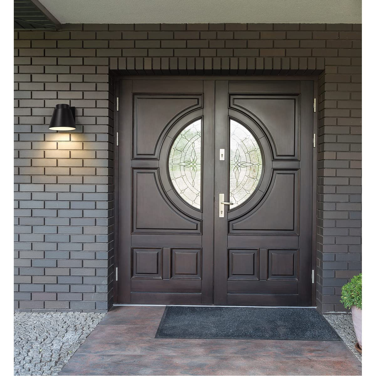 Z-Lite 544S-ORBZ-LED Asher Outdoor Wall Sconce Light Fixture - 1-Light 10W Oil Rubbed Bronze Finish - Weatherproof Exterior Lighting for Porch, Patio, Garden & Entryway