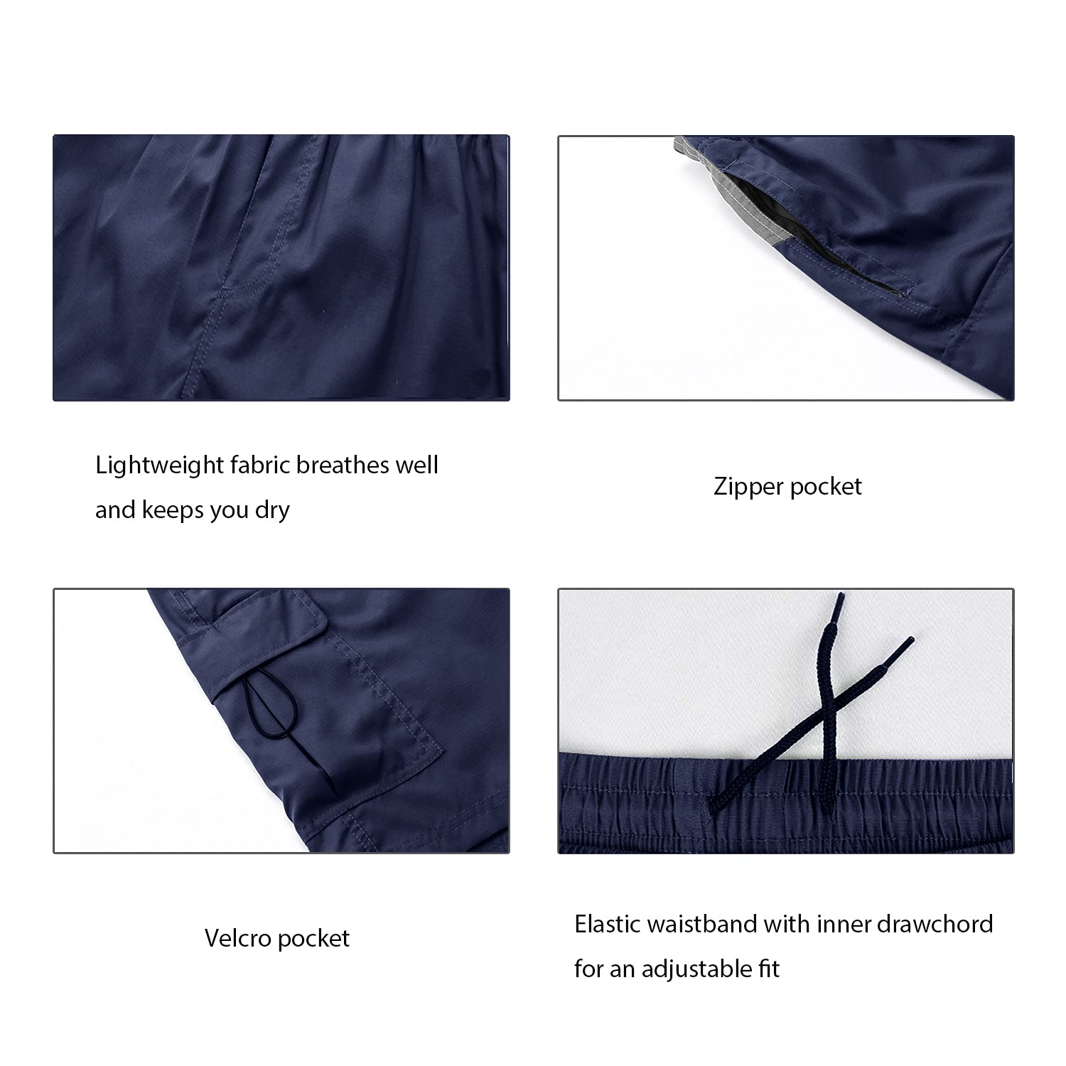 EZRUN Men's 3D Padded Mountain Bike Shorts - Lightweight MTB Cycling Shorts for Men with Breathable Fabric & Comfortable Fit - Perfect for Trail Riding, Mountain Biking & Outdoor Adventures