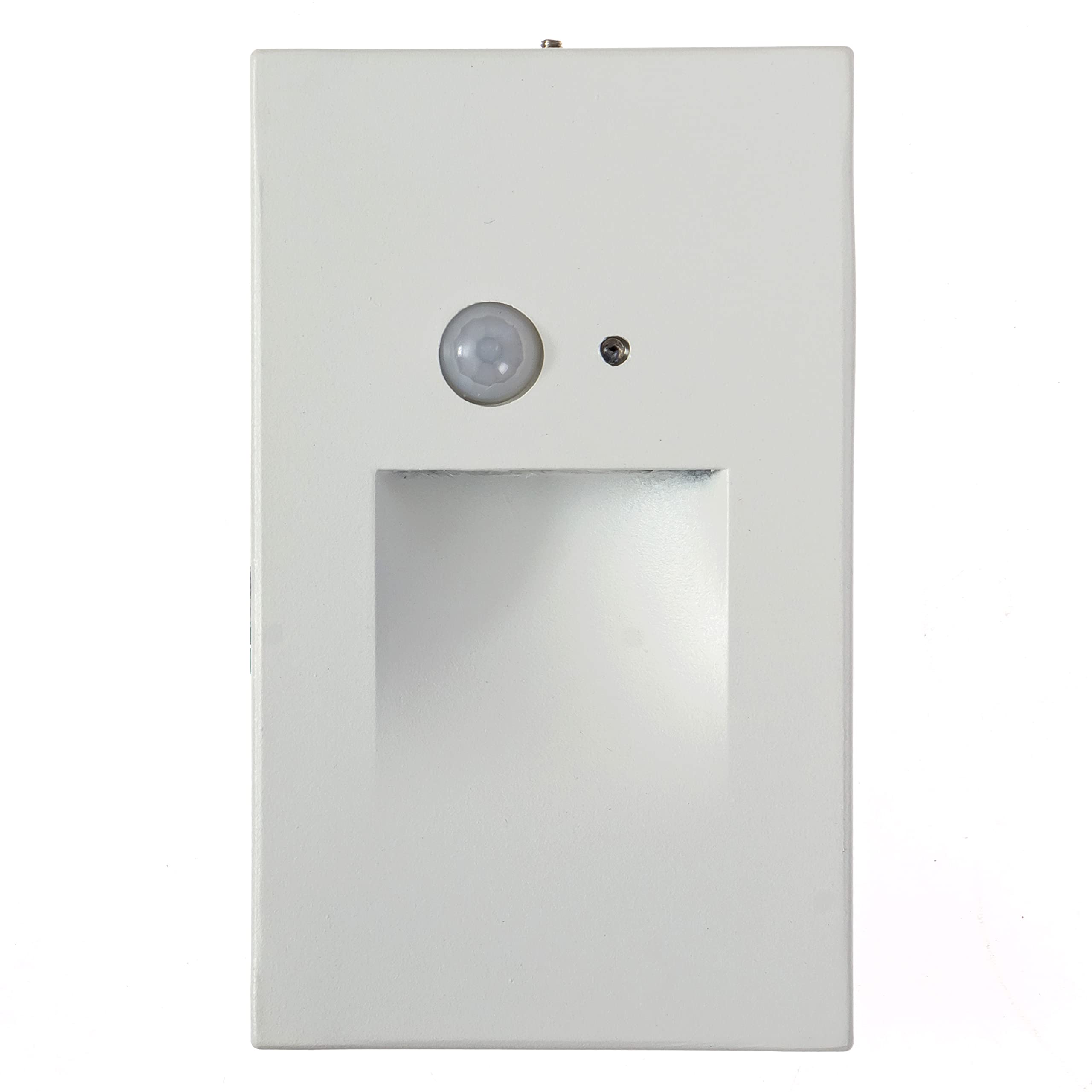 Ciata LED Deck Stair Lights with Motion Sensor - Outdoor/Indoor Step Lighting, Dusk to Dawn Photocell, White Vertical Stairway Lights for Patio, Garden, Pathway, and Home Security