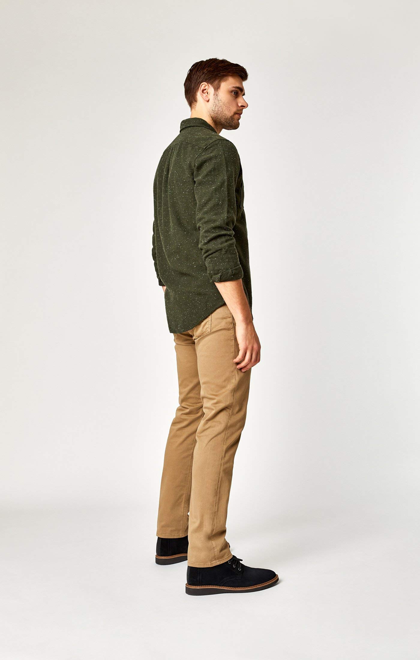 Mavi Zach Men's Straight Leg Twill Pants - British Khaki Work Pants, Regular Rise, 32x36 - Comfortable Office & Casual Wear for Everyday Use