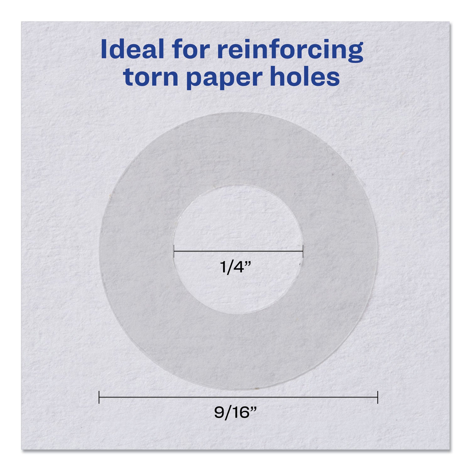 Avery® Clear Hole Reinforcements for Paper - 0.25 Inch Diameter, 200-Pack (5721) - Perfect for Organizing Documents, Binders & Filing Systems