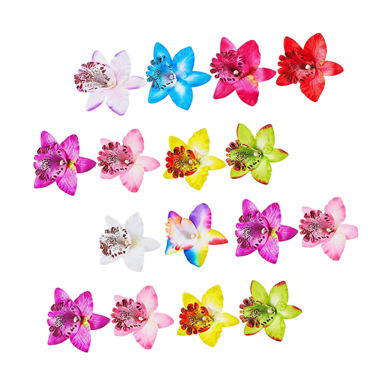 Minkissy 30PCS Orchid Hairpins for Women - Elegant Bridal Hair Accessories, Hibiscus Flower Hair Clips & Barrettes for Weddings, Parties, and Special Occasions