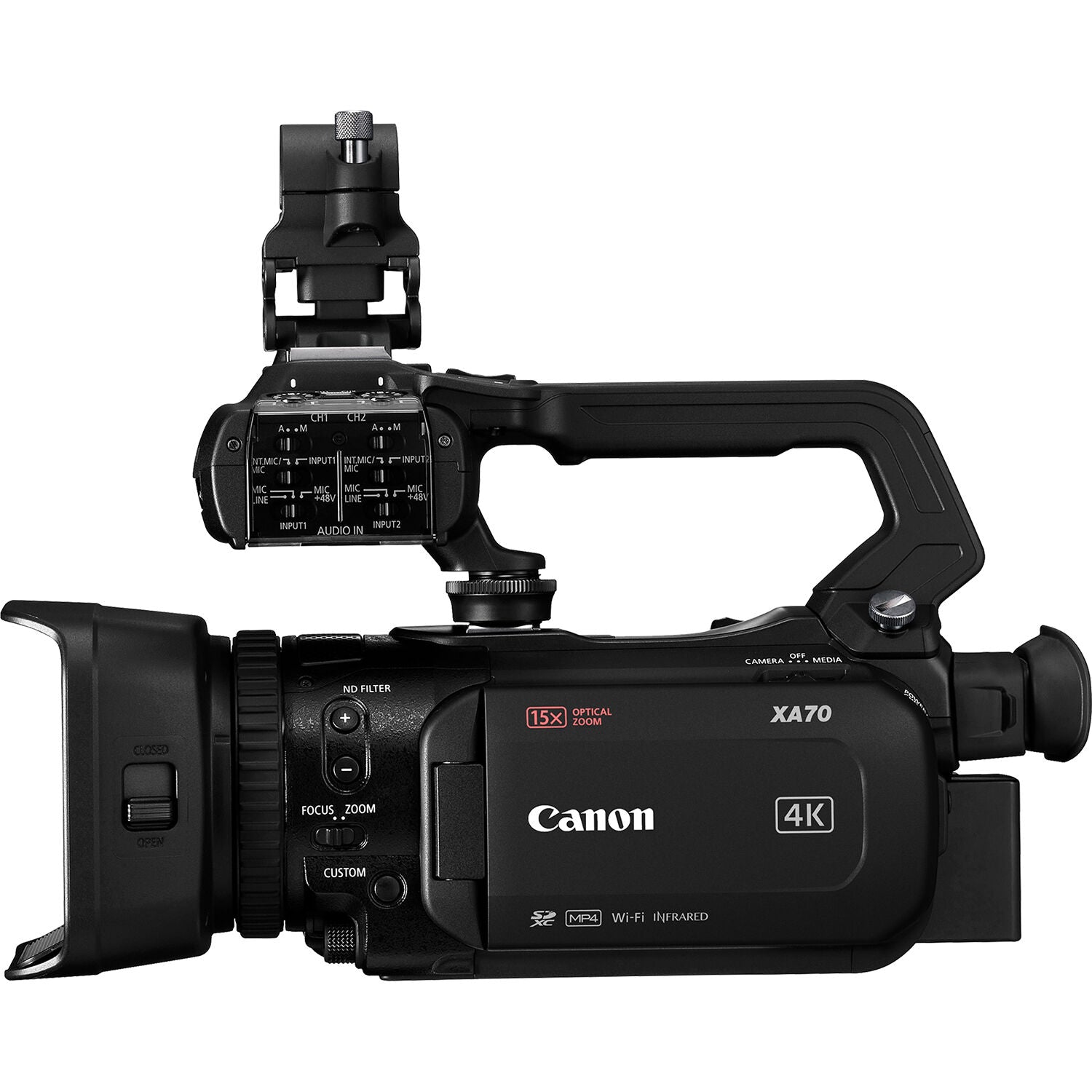 Canon XA70 Professional UHD 4K30 Camcorder with Dual Pixel Autofocus - Perfect for Vlogging, Documentary Filming & Live Streaming