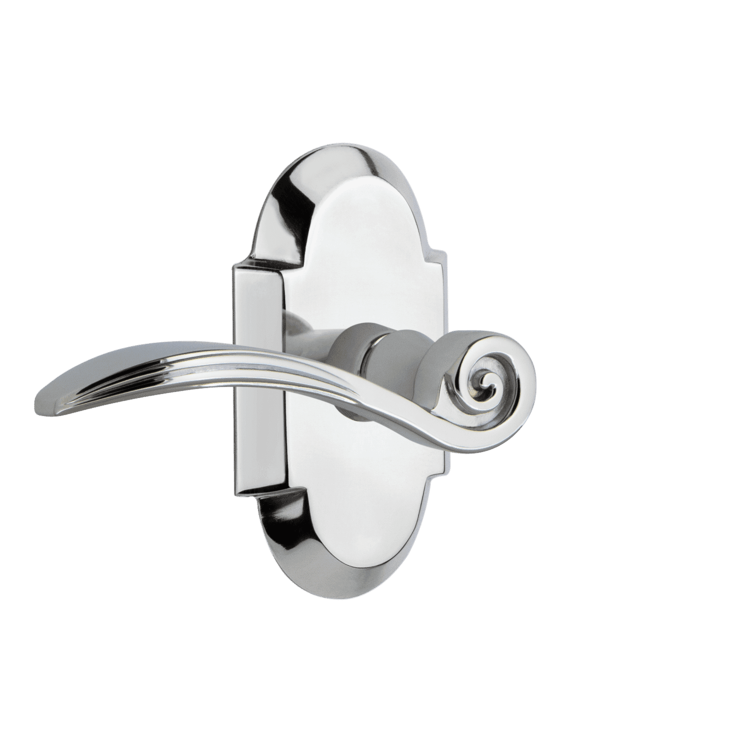 Bright Chrome Swan Lever Cottage Short Plate - Elegant Bathroom Faucet for Vintage & Modern Home Decor