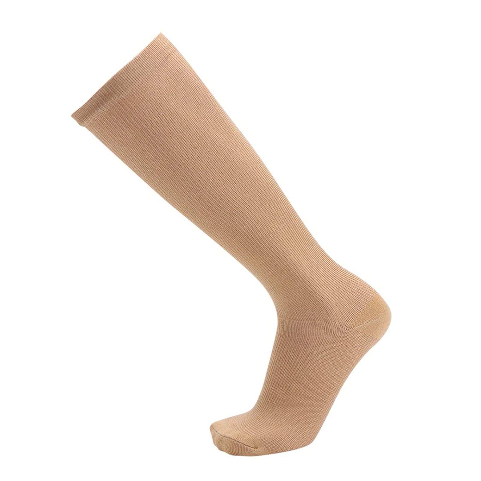 Compression Socks for Men & Women - 1 Pair Long Leg Support Socks - Improve Circulation & Reduce Swelling - Perfect for Running, Travel & Work
