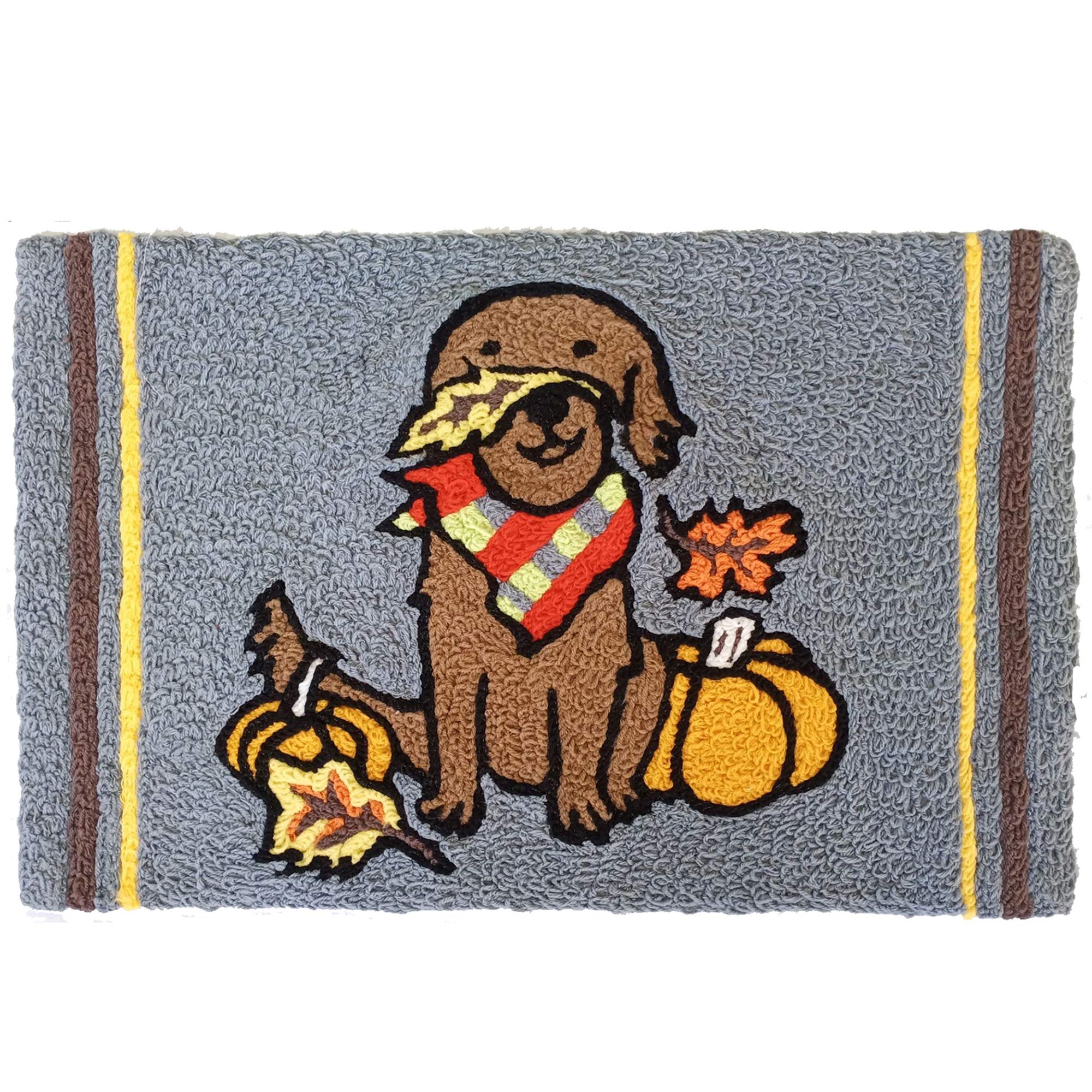 Jellybean Chocolate Lab Dog Bandana Accent Rug - 20