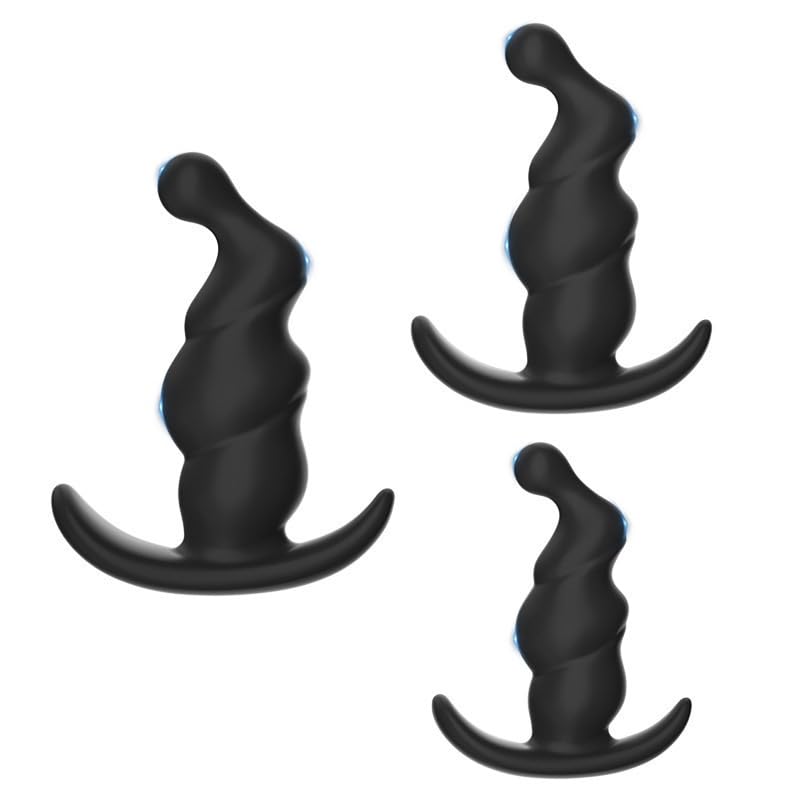 3PCS Silicone Anal Training Kit - Soft Butt Plugs for Beginners & Advanced Users, Adult Sex Toys for Men, Women & Couples | Perfect for Solo Play, Couples Exploration & Anal Pleasure Enhancement