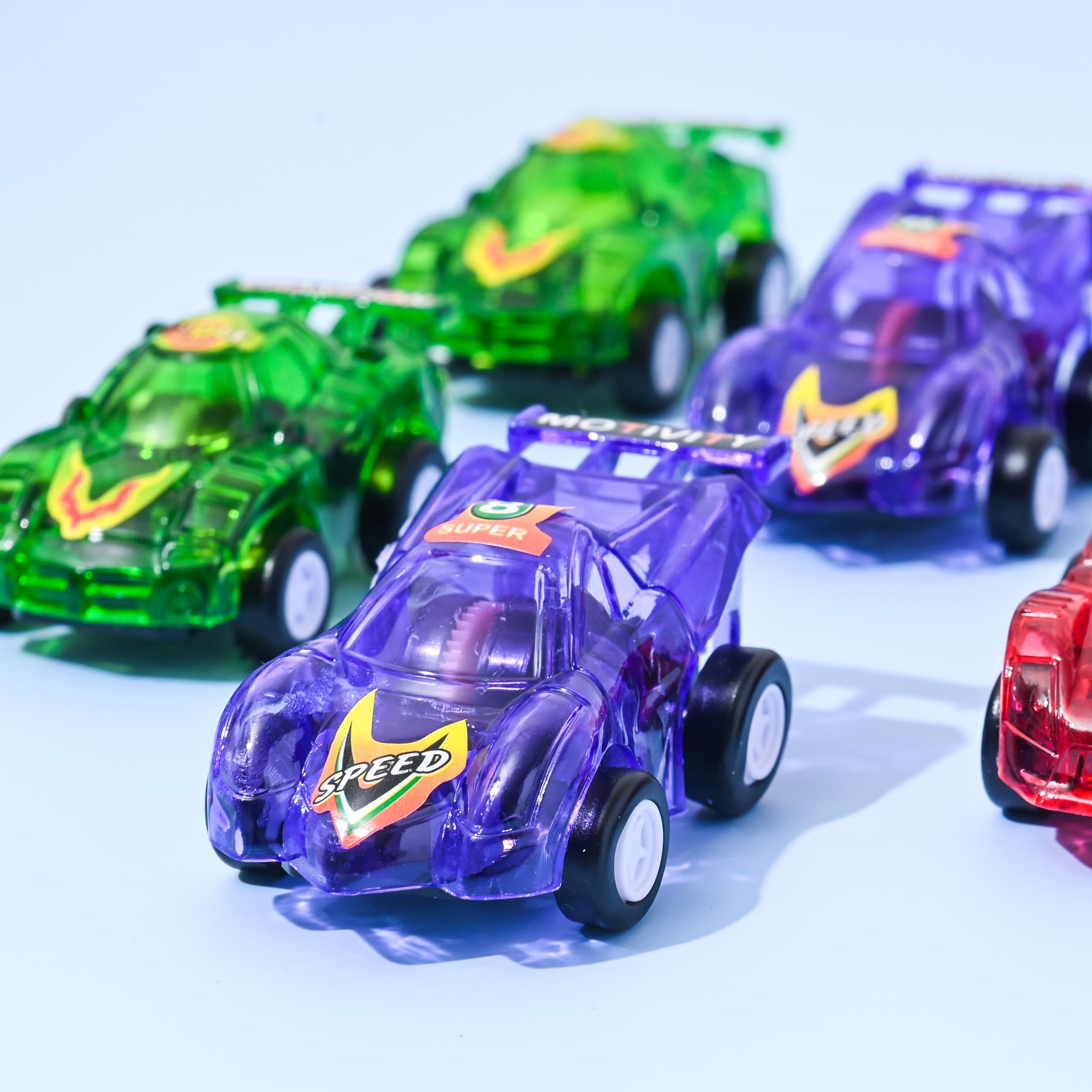 Big Mo's Toys Mini Pull Back Friction Racing Cars - 24-Piece Party Pack Assorted Vehicles Set for Kids | Fun Birthday Gift, Party Favors & Classroom Rewards | Perfect for Birthday Parties, School Events & Playtime