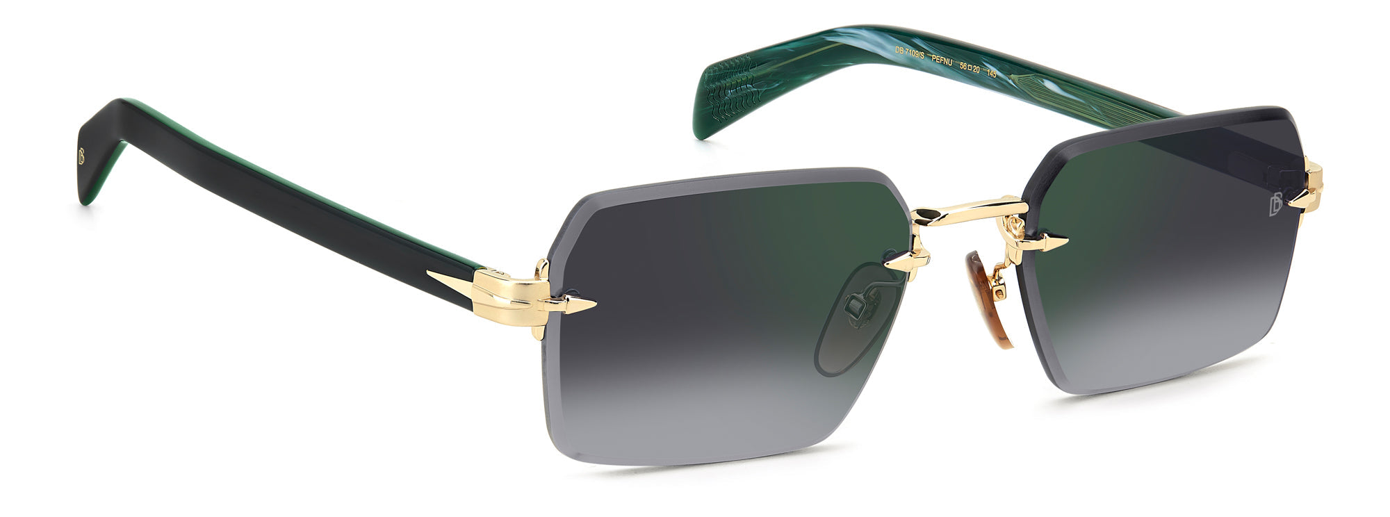 David Beckham DB7109/S Men's Sunglasses - Polarized UV Protection Aviator Style for Driving, Outdoor Sports & Fashion