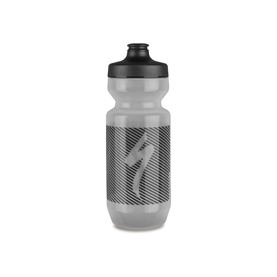 Specialized Purist WaterGate Water Bottle 22oz - Translucent S Logo, BPA-Free Cycling & Gym Water Bottle for Sports, Hiking & Outdoor Activities