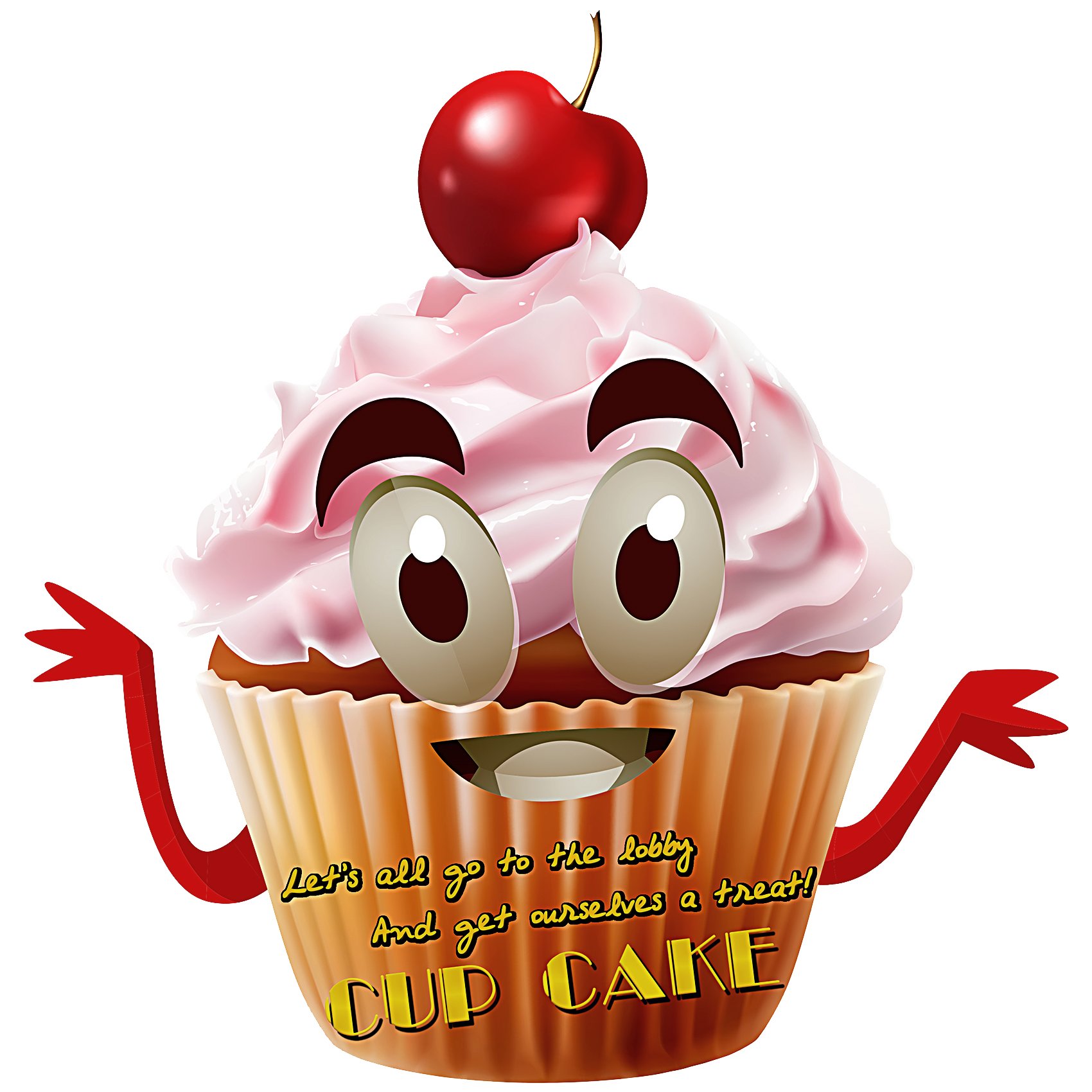 Musykrafties Large Prepasted Cupcake Movie Night Wall Decal - 18