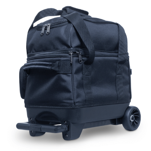 Brunswick Zone Single Roller Black Bowling Bag - Durable & Lightweight for League Play & Practice | Perfect for Travel & Tournaments
