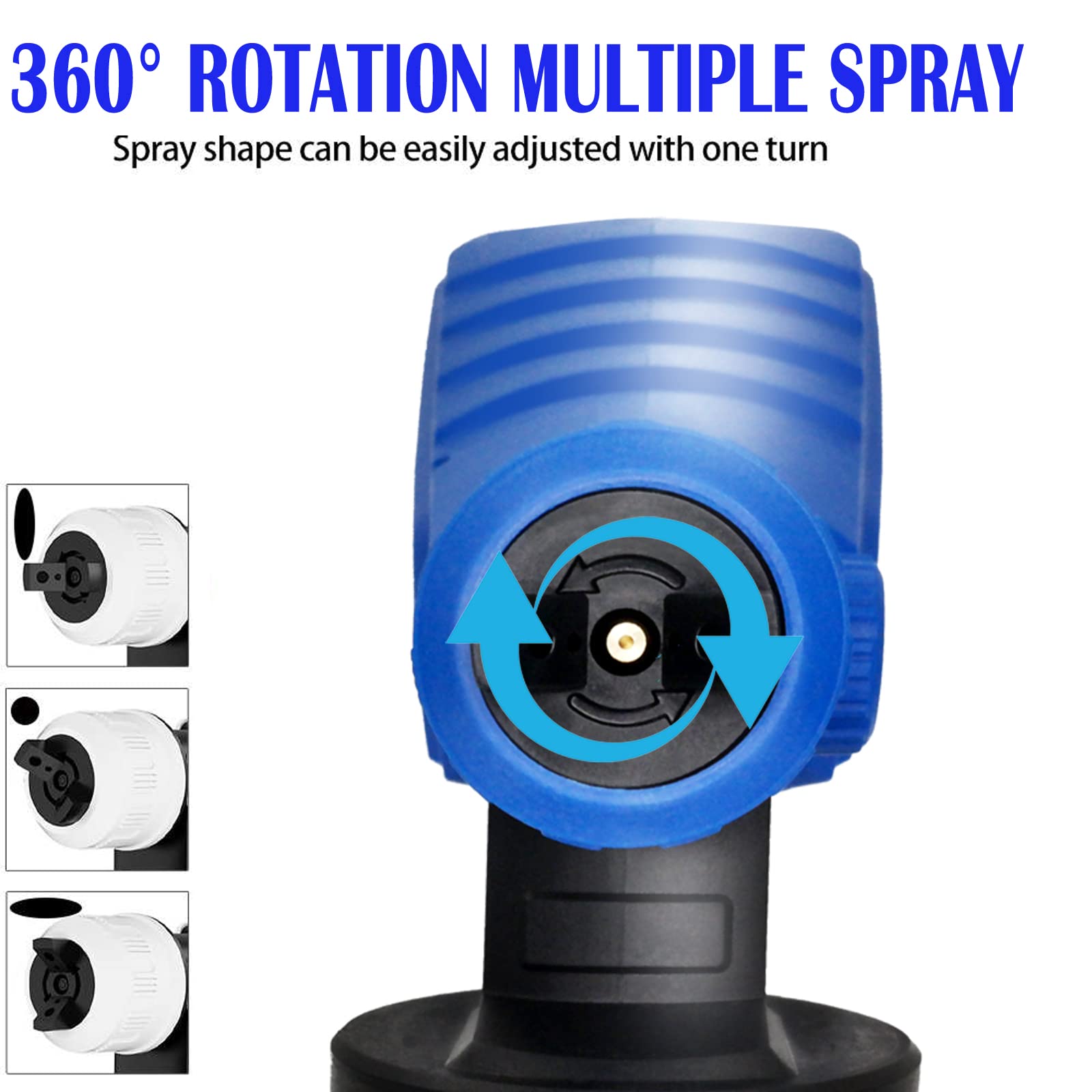 550W Electric HVLP Paint Spray Gun - 3 Adjustable Spray Patterns, Copper Nozzle & 1000ml Detachable Canister - Professional Handheld Sprayer for Walls, Ceilings, Fences, Furniture & DIY Home Projects