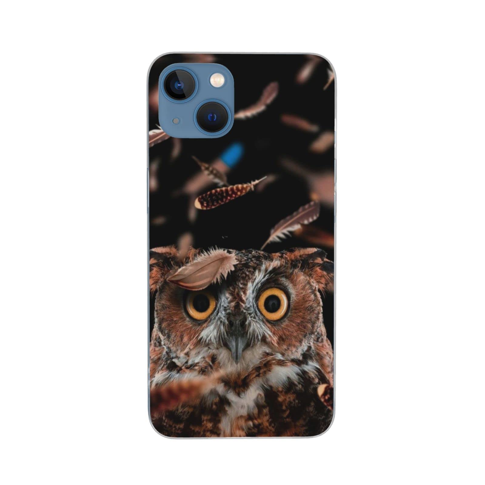 Cute Owl Phone Case for iPhone 13 - Soft TPU Shockproof Protective Cover with Animal Design - Perfect Gift for Women, Men, Boys & Girls - Ideal for Everyday Use, Travel & Outdoor Activities