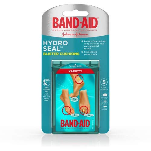 Band-Aid Brand Hydro Seal Bandages for Blisters - Waterproof & Cushioned Wound Care - Variety Pack of 36 Adhesive Bandages | First Aid for Hiking, Running, Shoes & Everyday Protection