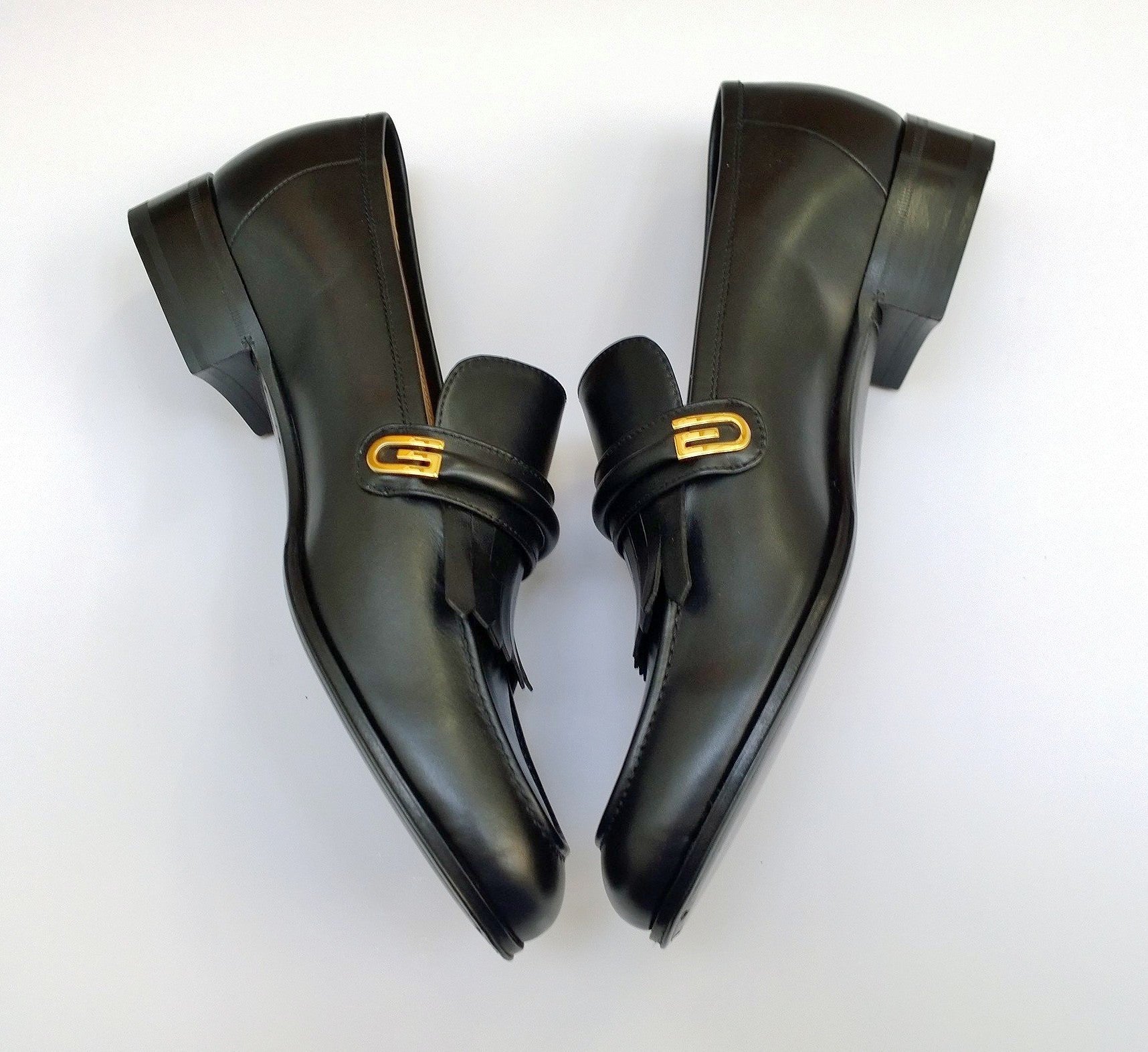 Authentic Gucci Aldo Black Leather Loafers - Men's Luxury Dress Shoes - New in Box - Perfect for Business, Office & Formal Occasions