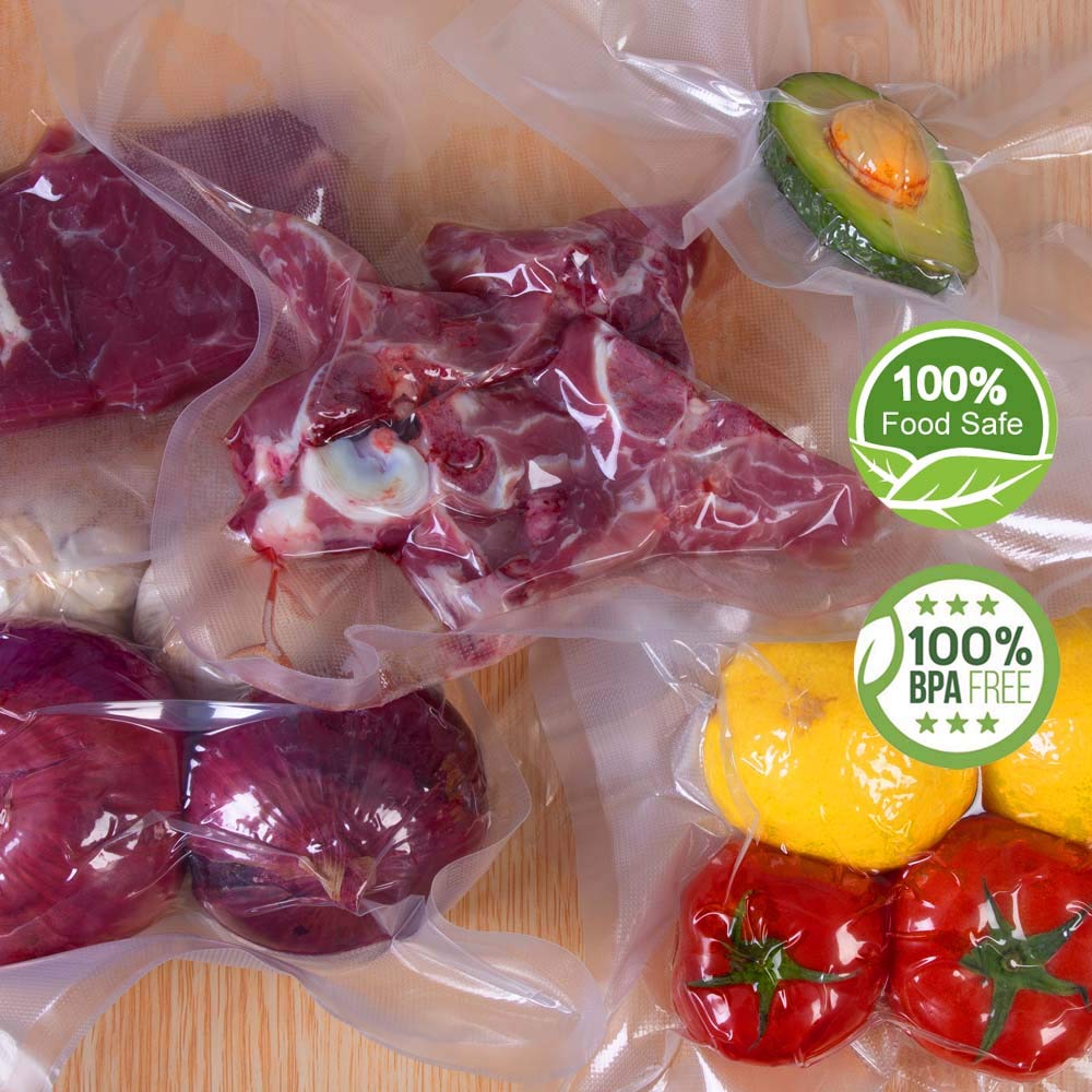 6 Pack Commercial Grade Vacuum Sealer Bags - 8